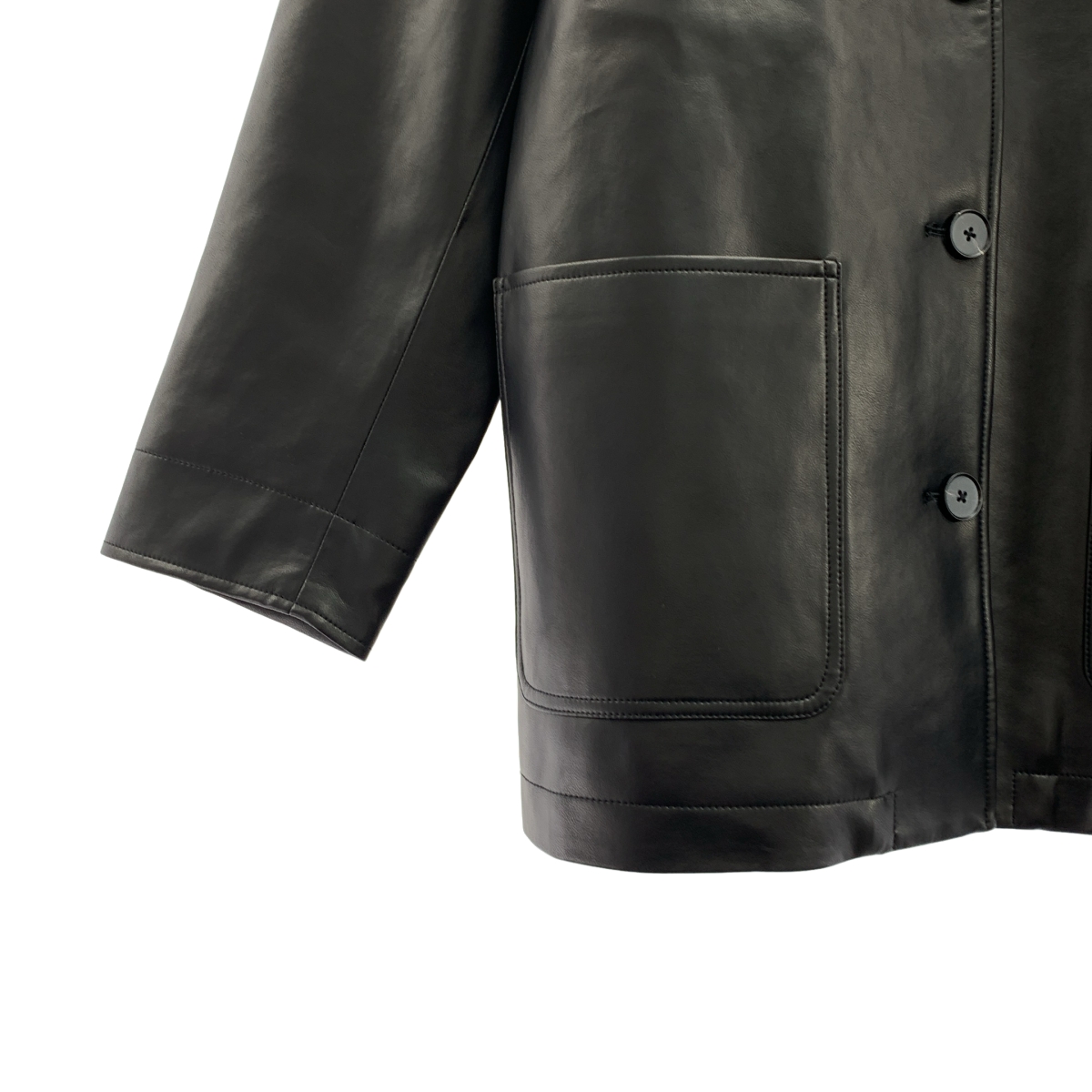 BEAUTY&YOUTH / ビューティーアンドユース レザーライク カバーオール ジャケット