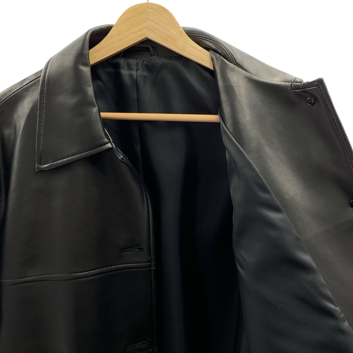 BEAUTY&YOUTH / ビューティーアンドユース レザーライク カバーオール ジャケット