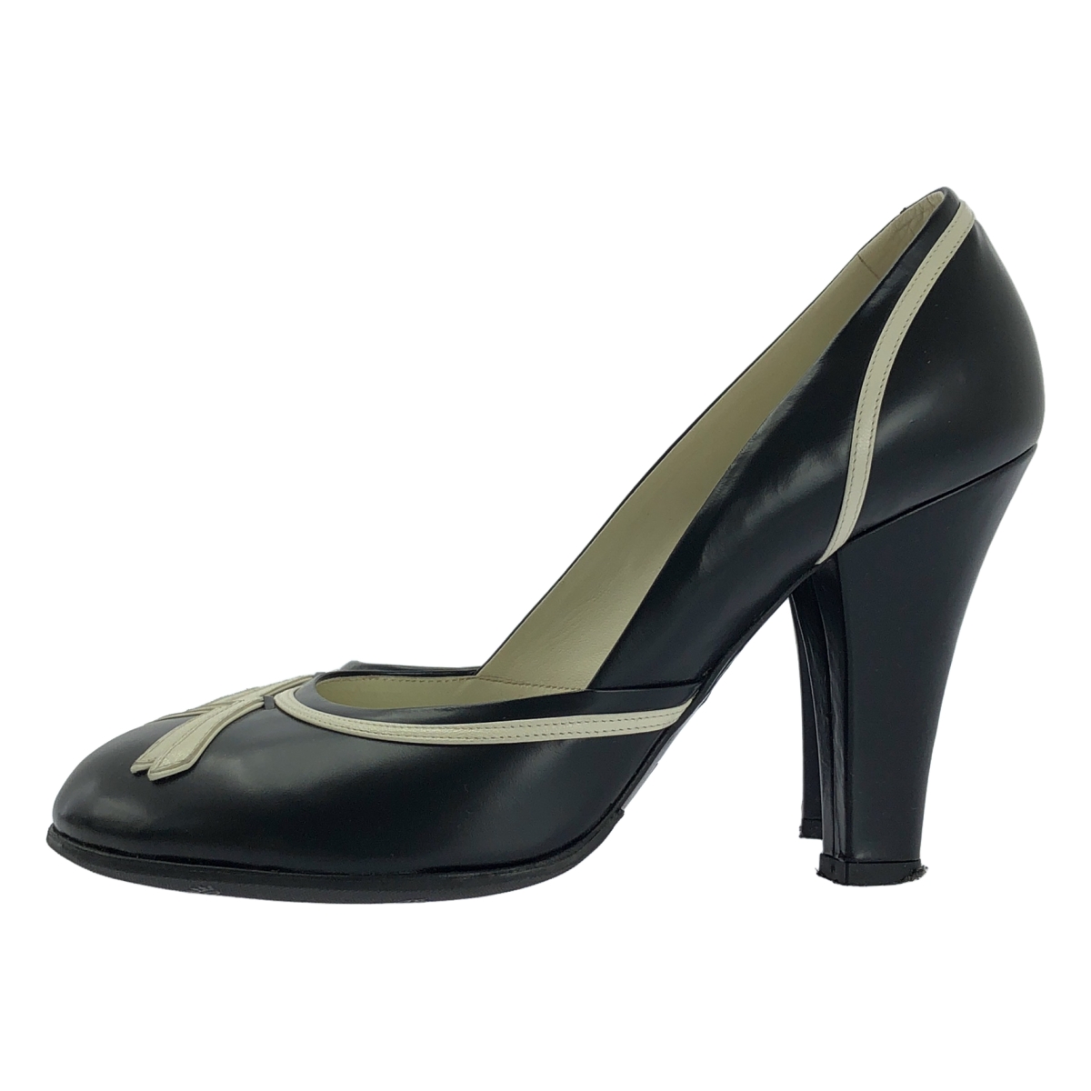 MARC JACOBS / マークジェイコブス パイピングディティール ラウンドトゥ ヒールパンプス