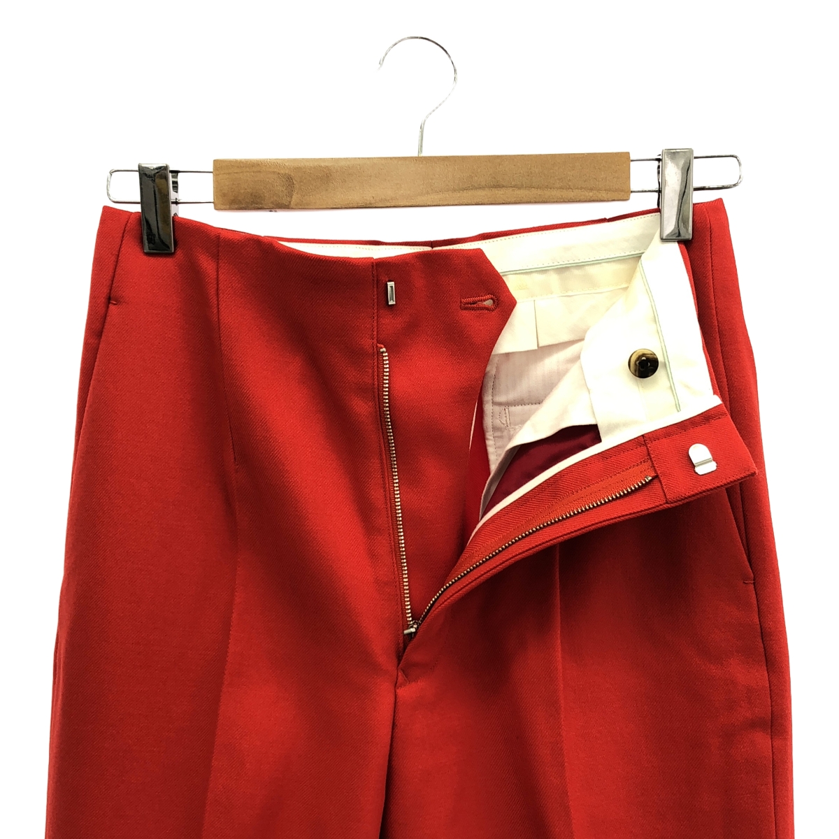 Drawer / ドゥロワー ウール ギャバ センタープレス パンツ