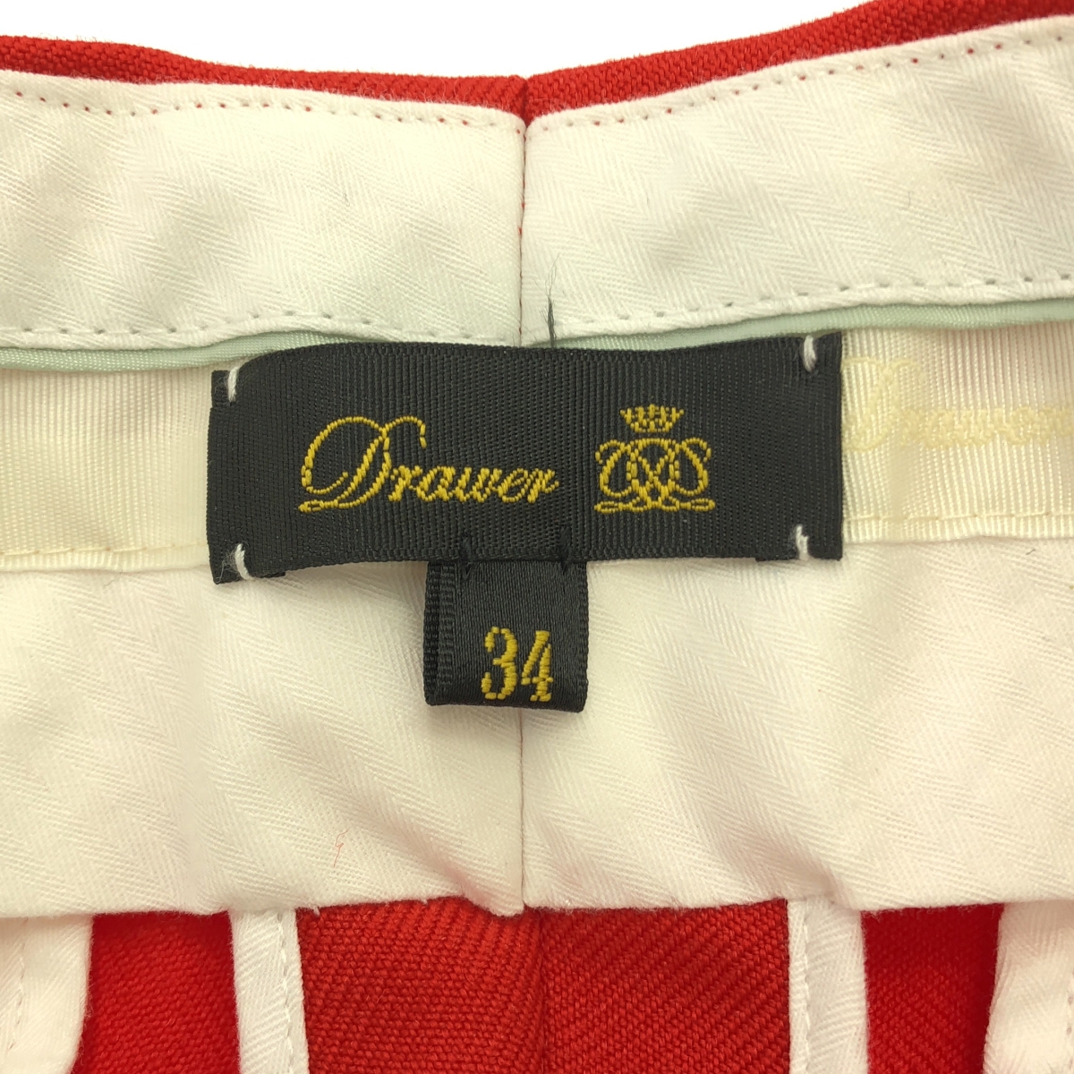 Drawer / ドゥロワー ウール ギャバ センタープレス パンツ