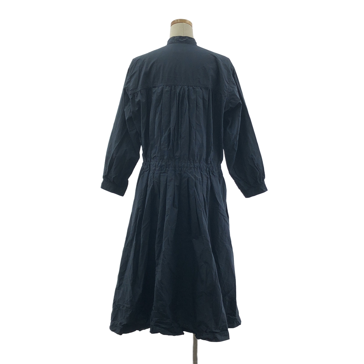 tricot COMME des GARCONS / トリココムデギャルソン 製品染め ドローストリング ギャザー ボリューム ポケット付き ワンピース