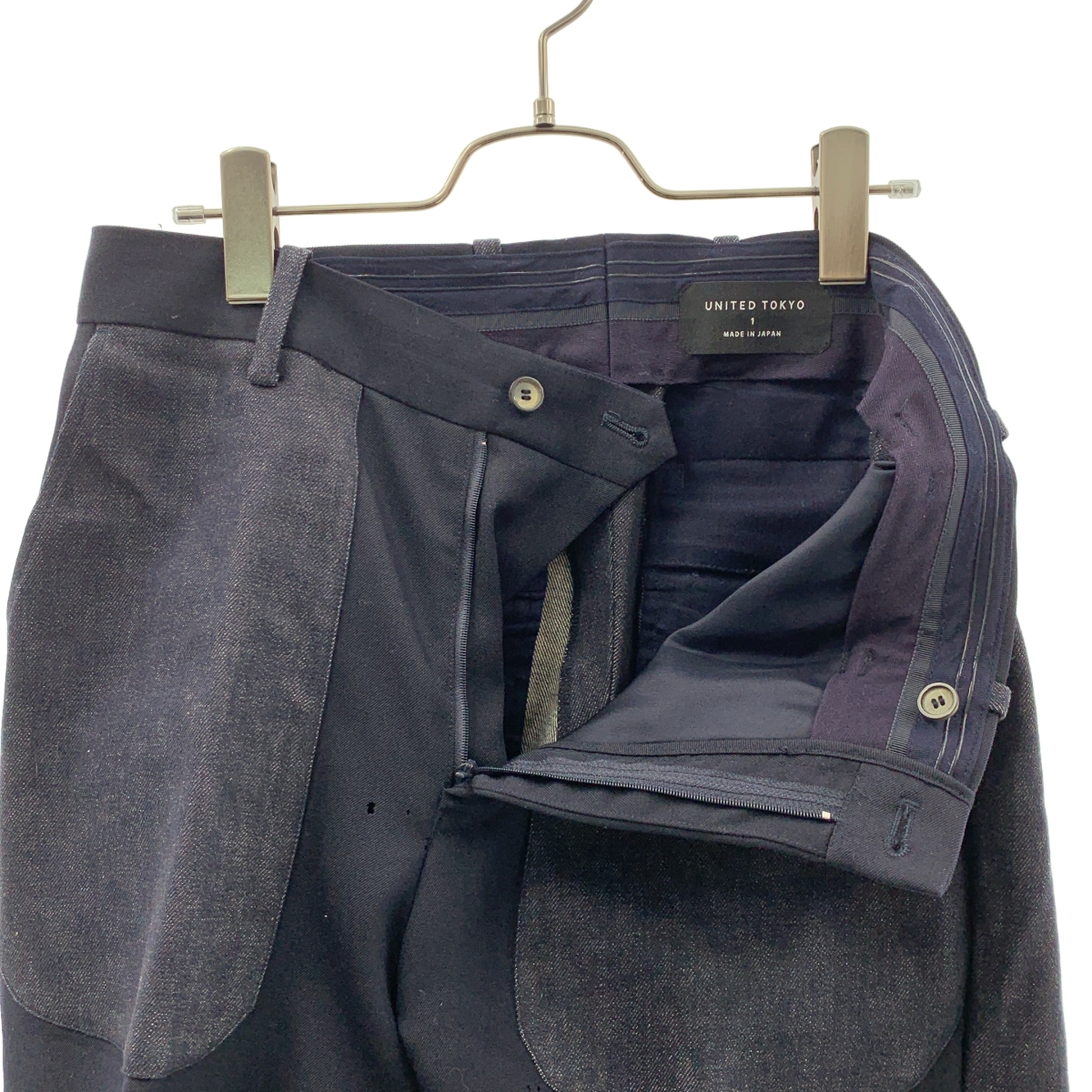 UNITED TOKYO / ユナイテッドトウキョウ ハイカウントウール デニム パネル パンツ