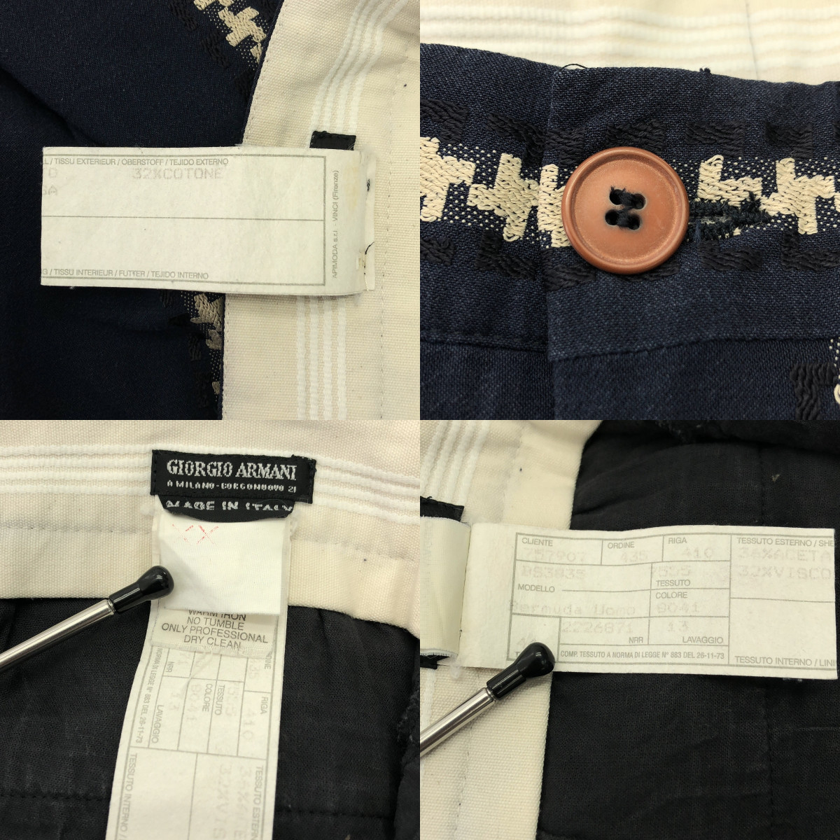 GIORGIO ARMANI / ジョルジオアルマーニ エンブロイダリー ショート パンツ ショーツ