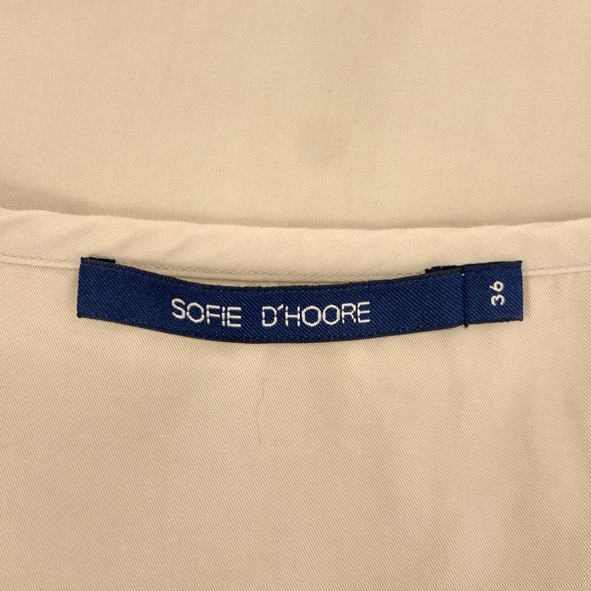 SOFIE D'HOORE / ソフィードール コットン ノースリーブ サイドポケット ブラウス タンクトップ