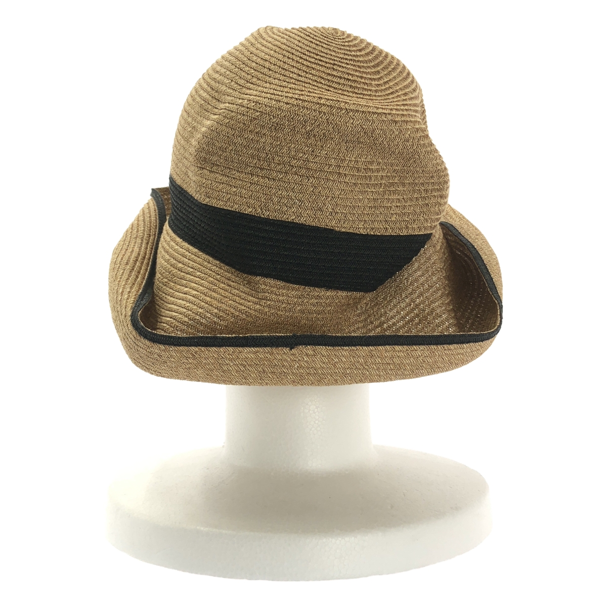 mature ha. / マチュアーハ BOXED HAT 11cm brim switch color line wide ペーパー ハット