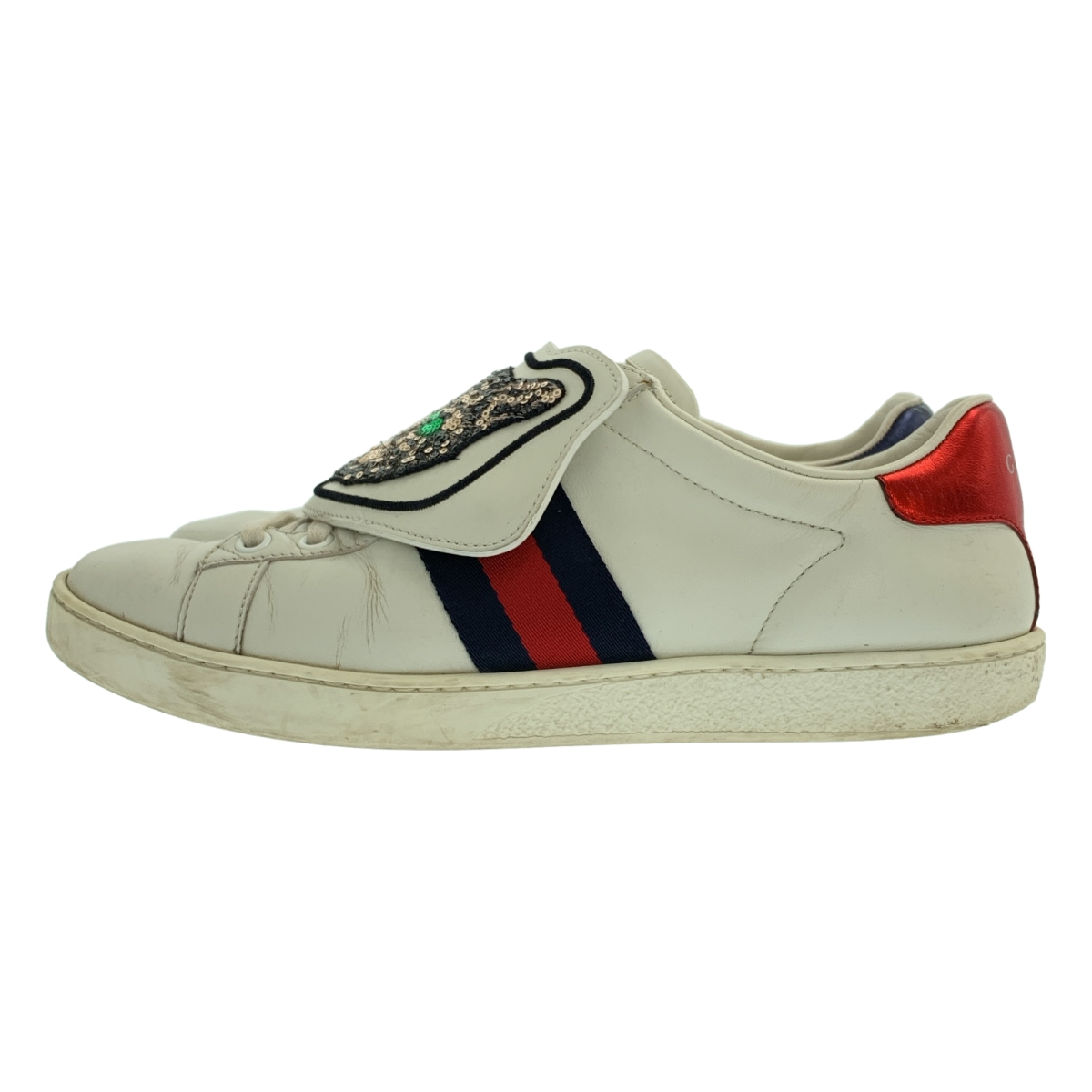 GUCCI / グッチ ACE エース キャットパッチ レザースニーカー