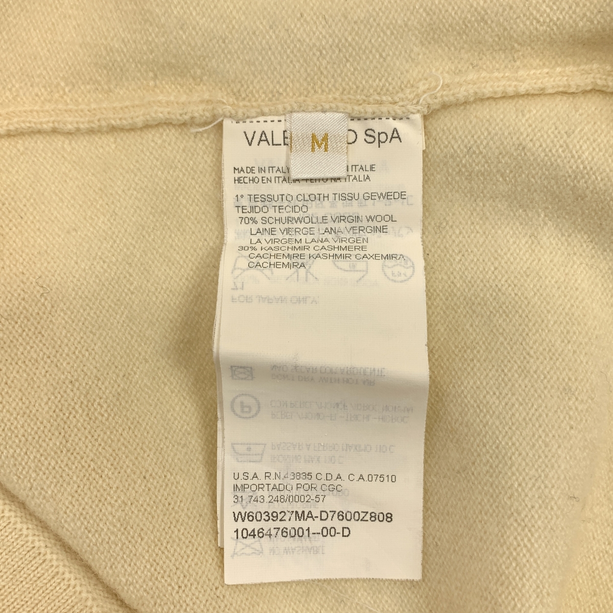 VALENTINO / ヴァレンティノ カシミヤ ブレンド タイ ニット セーター