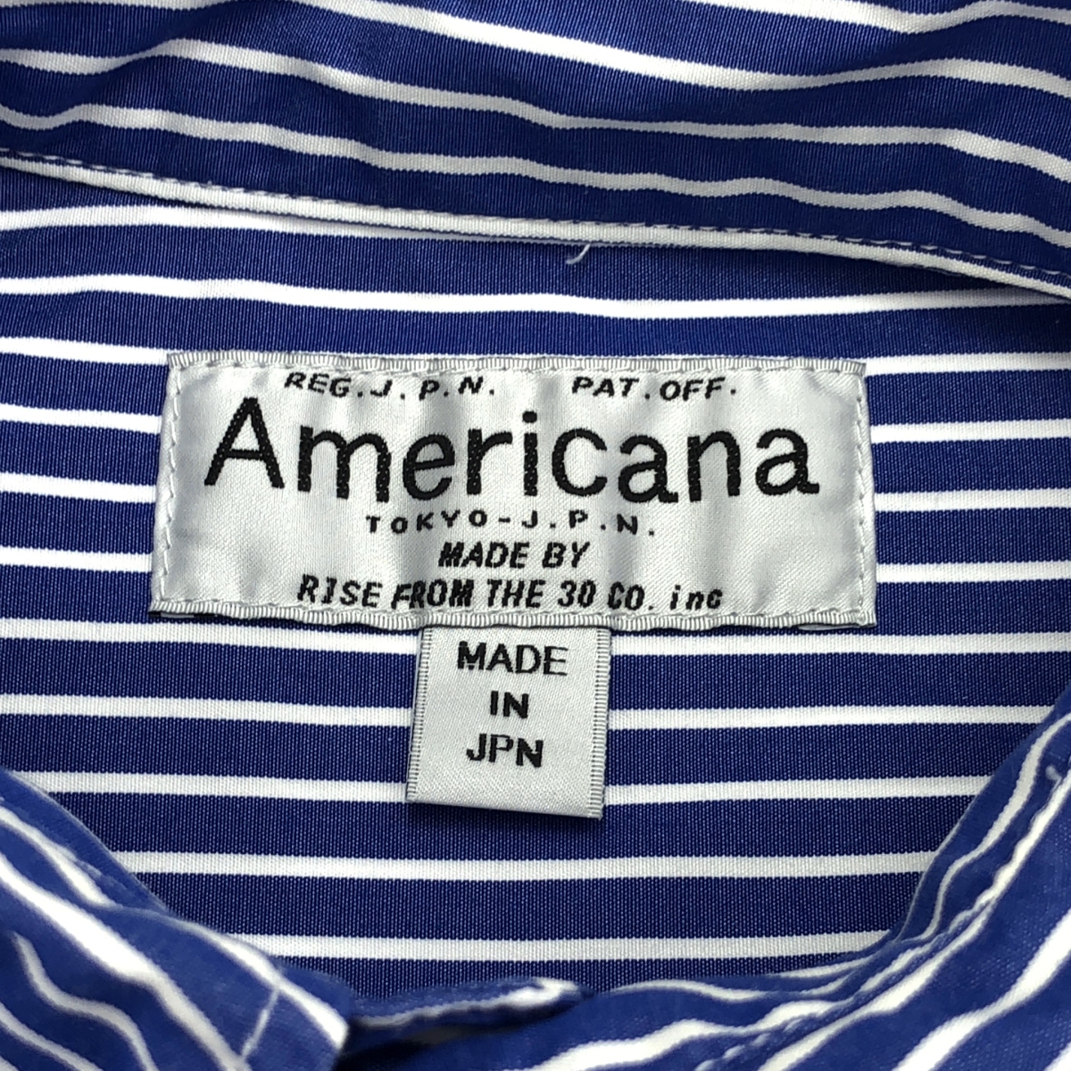 Americana / アメリカーナ オーバーシルエット ストライプ シャツ ブラウス