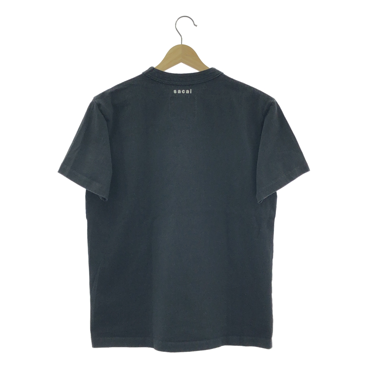 sacai / サカイ × KAWS / カウズ Flock Print T-Shirt / フロッキープリント ロゴ クルーネック Tシャツ カットソー