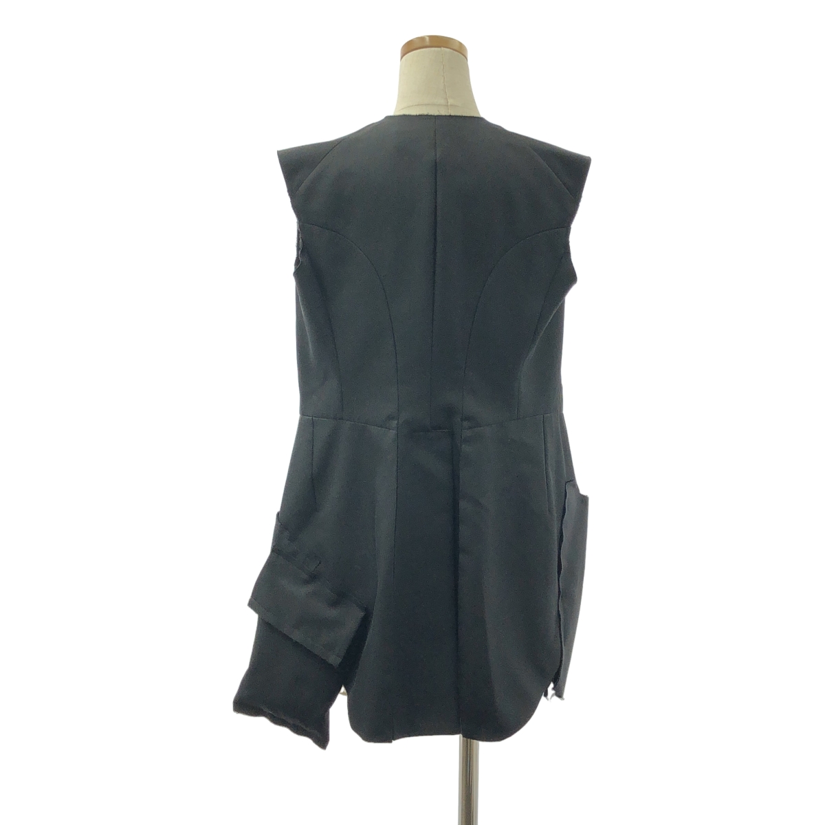COMME des GARCONS / コムデギャルソン パッデッドデザイン ウールシルク 変形 ベスト