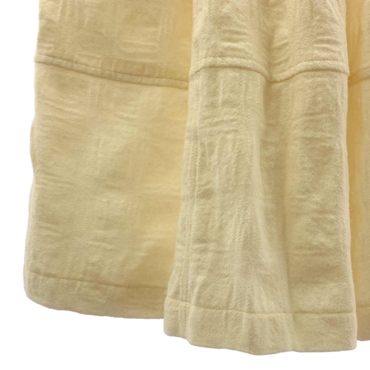 tao COMME des GARCONS / タオコムデギャルソン ウール 縮絨 チェックフレアスカート