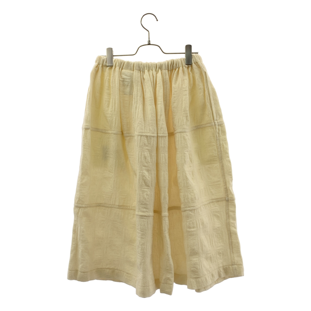 tao COMME des GARCONS / タオコムデギャルソン ウール 縮絨 チェックフレアスカート