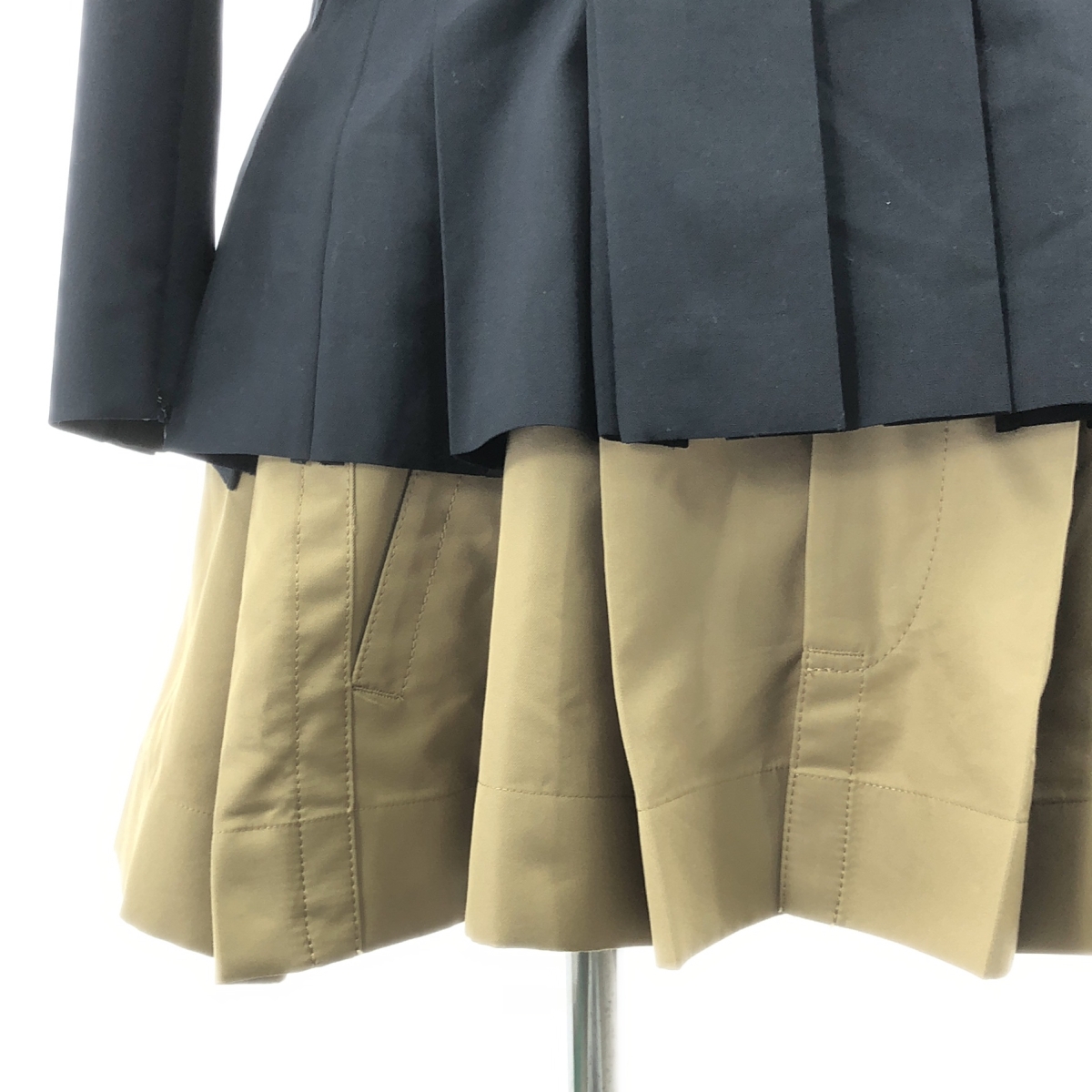 sacai / サカイ Suiting x Cotton Gabardine Jacket / 異素材 ドッキング レイヤード スーチング ジャケット