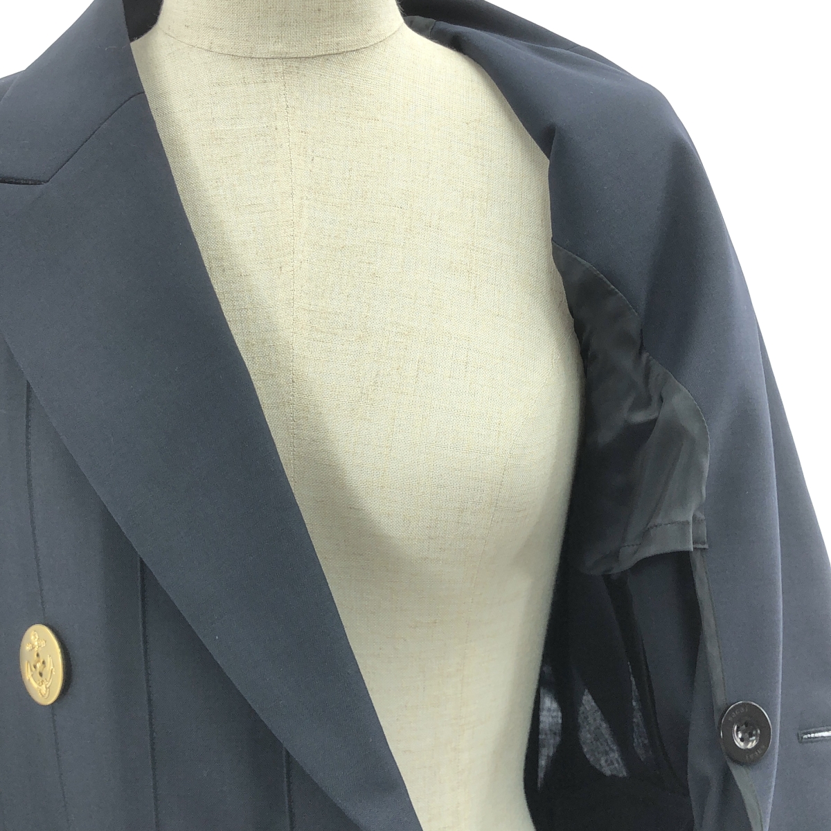 sacai / サカイ Suiting x Cotton Gabardine Jacket / 異素材 ドッキング レイヤード スーチング ジャケット