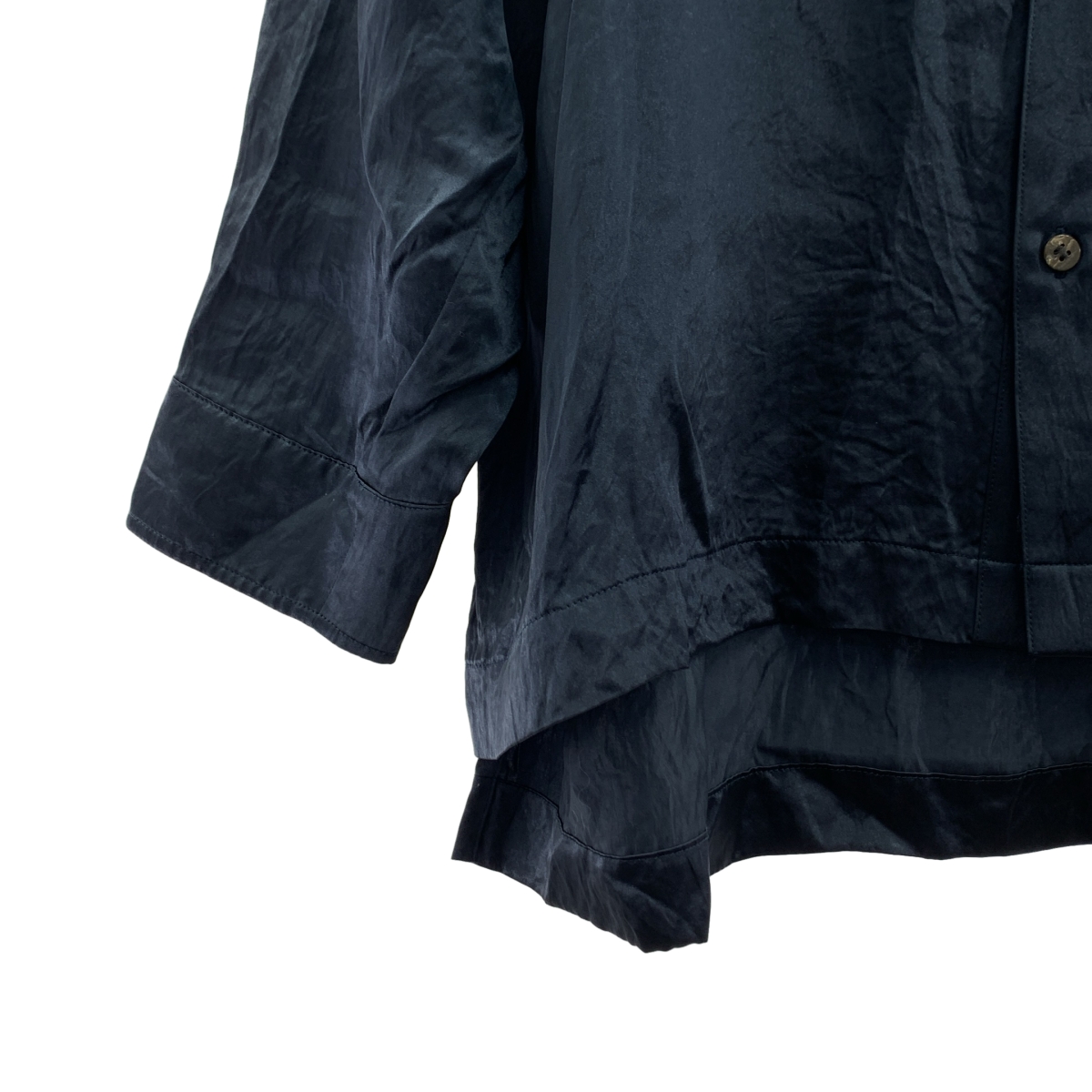 TANAKA / タナカ WORK SHIRT サテン オープンカラー ワークシャツ