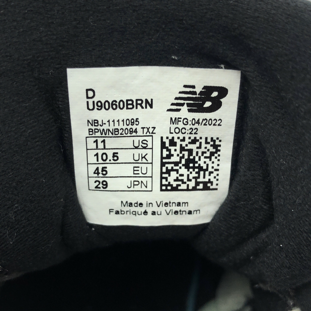 New Balance / ニューバランス U9060BRN / スエード レザー スニーカー