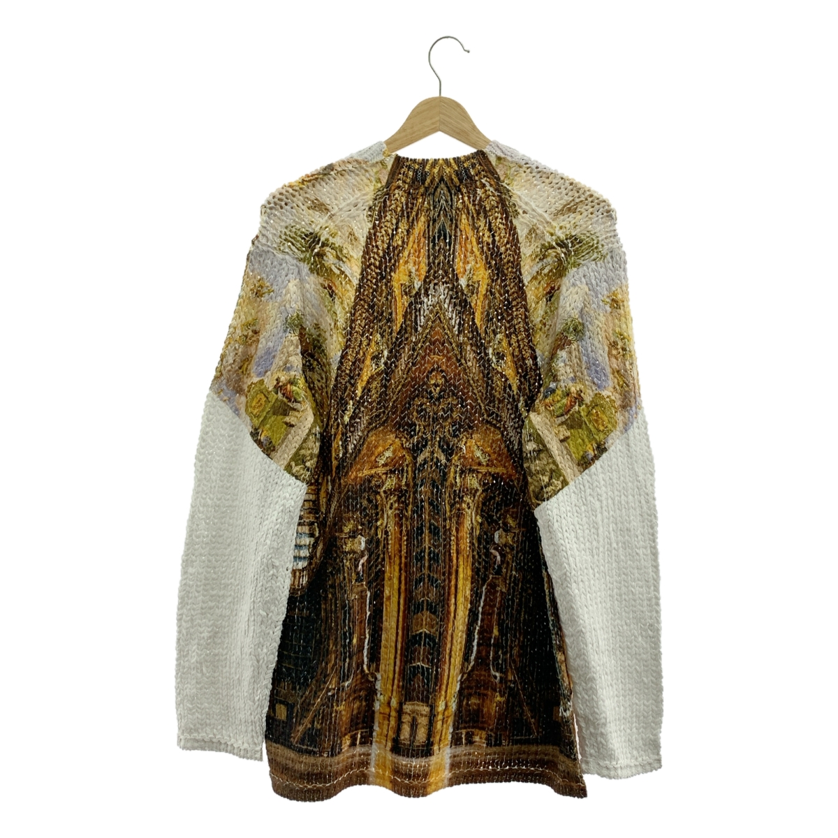 COMME des GARCONS HOMME PLUS / コムデギャルソンオムプリュス ポリエステル グラフィック 転写プリント ニット