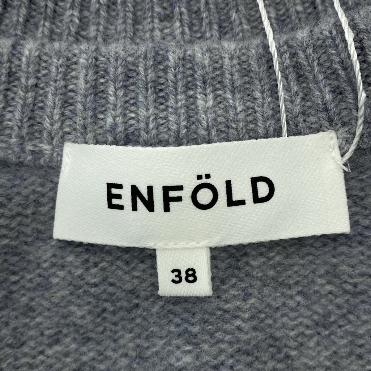 ENFOLD / エンフォルド WIDE-SHOULDER CROPPED PULLOVER ウール ワイドショルダー クロップドニット