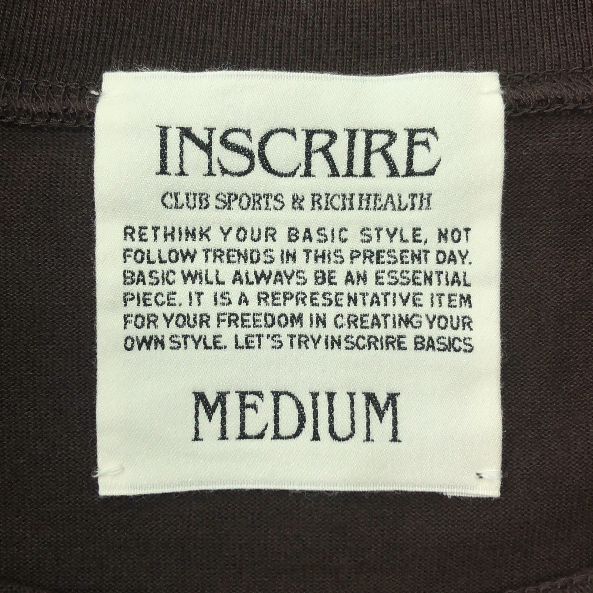 INSCRIRE / アンスクリア オーバーシルエット クルーネック Tシャツ カットソー