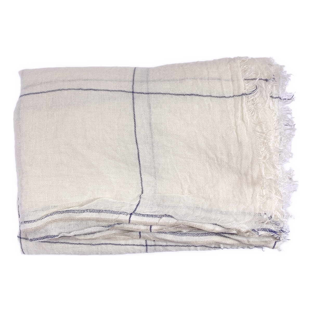 DANIELA GREGIS / ダニエラグレジス リネン フリンジ 大判 ストール / ユニセックス