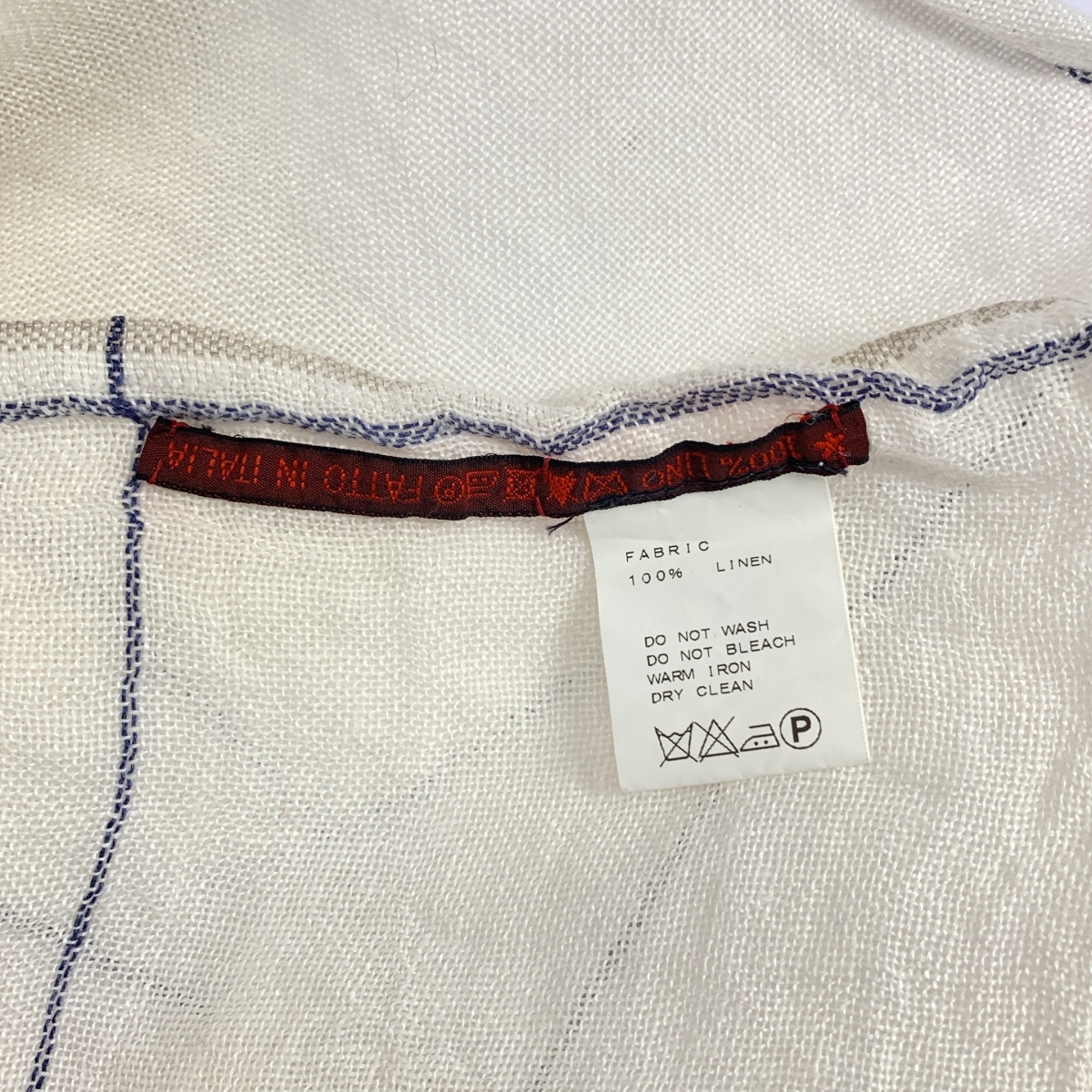 DANIELA GREGIS / ダニエラグレジス リネン フリンジ 大判 ストール / ユニセックス