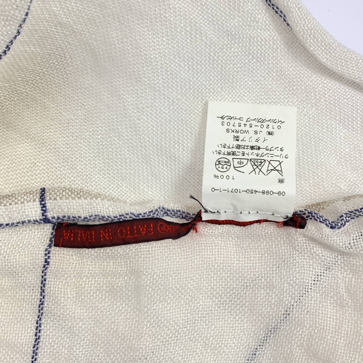 DANIELA GREGIS / ダニエラグレジス リネン フリンジ 大判 ストール / ユニセックス