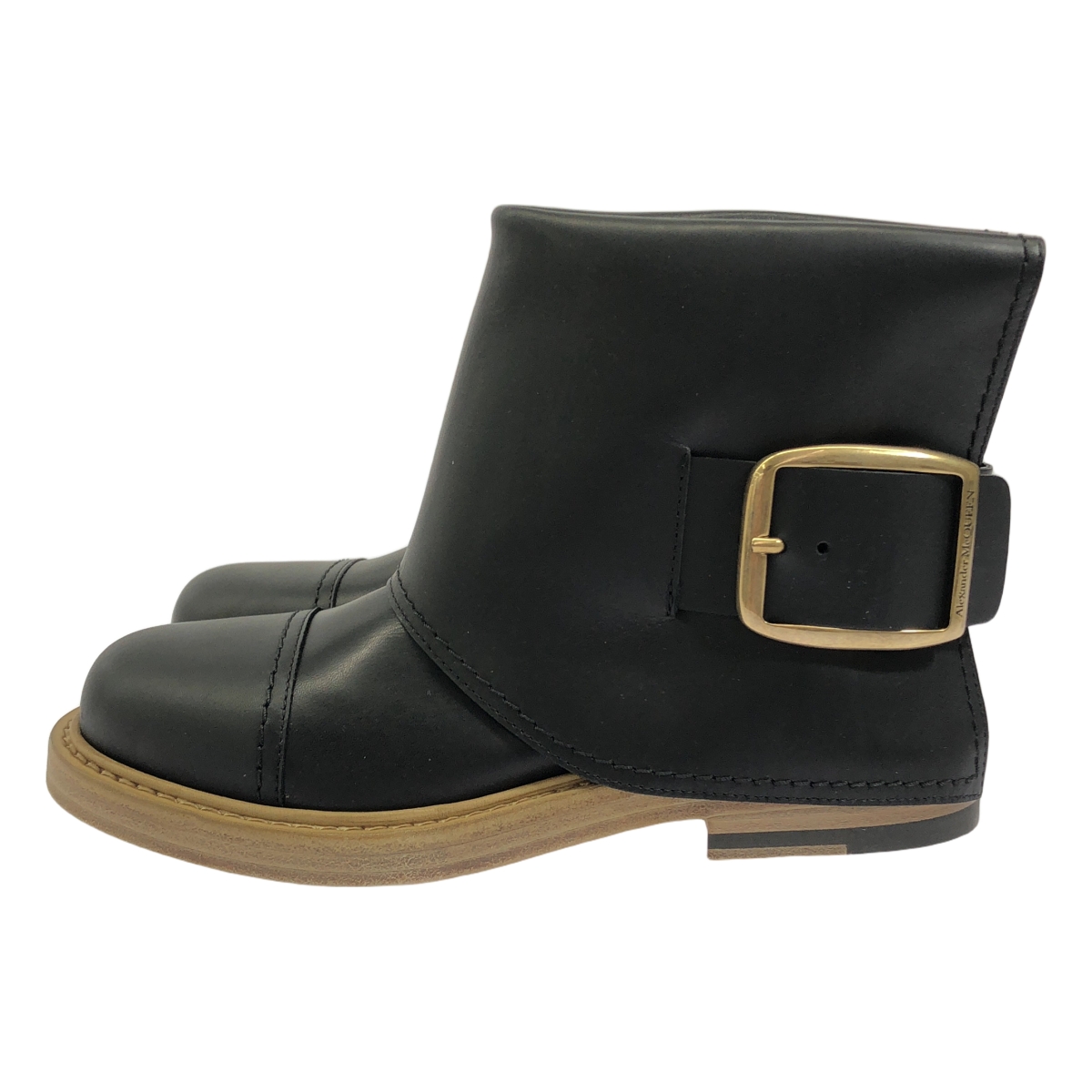 ALEXANDER MCQUEEN / アレキサンダーマックイーン LEATHER BIKER BOOTS レザー バイカーブーツ