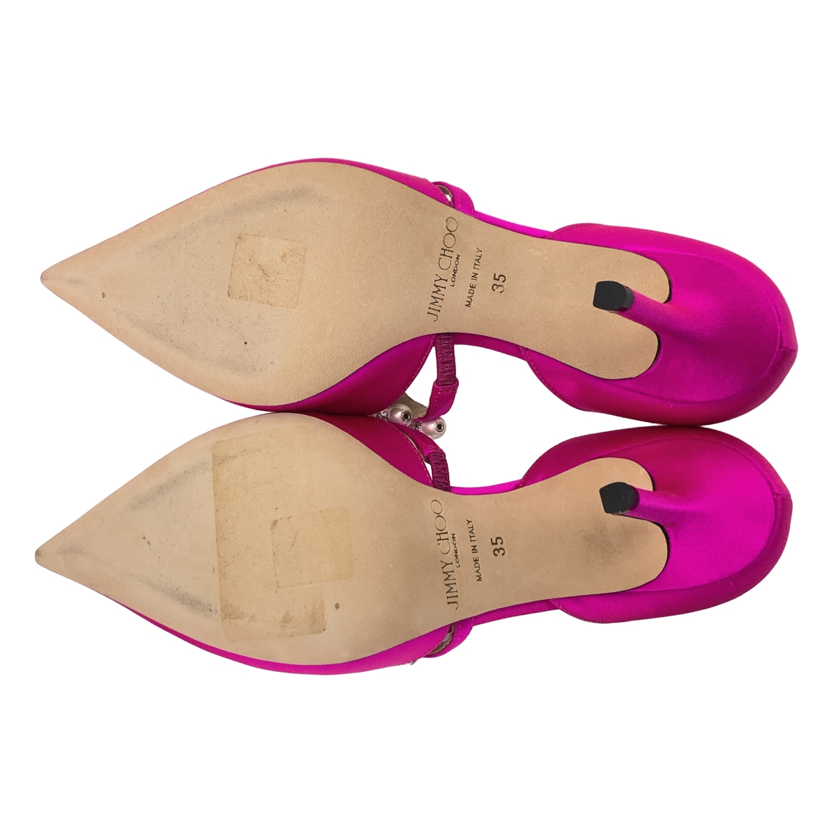 JIMMY CHOO / ジミーチュウ AURELIE 85 SATIN W/PEARLS オーレリー パール付 ポインテッドトゥ サテンパンプス