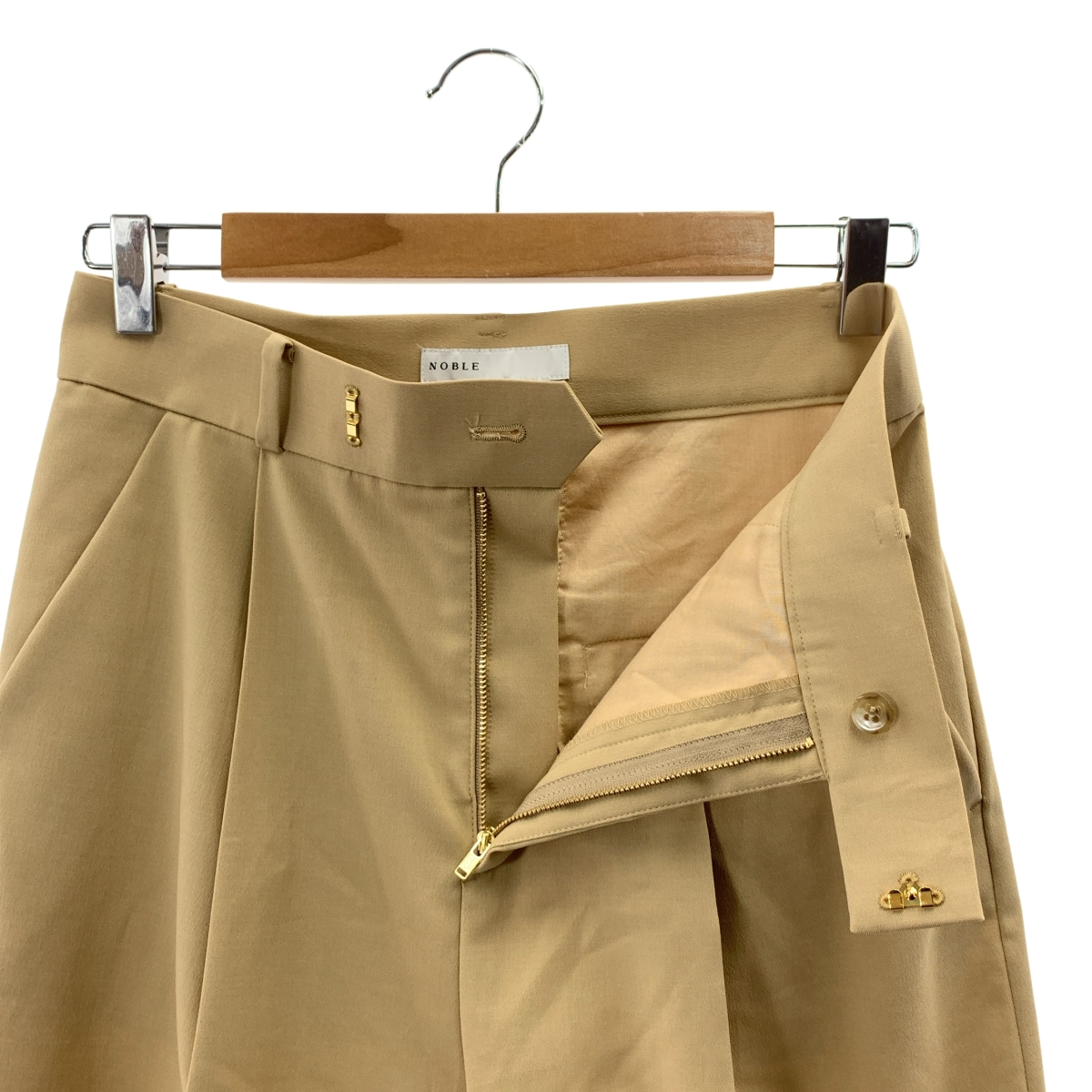 NOBLE / ノーブル エステルツイルストレッチスラックスパンツ