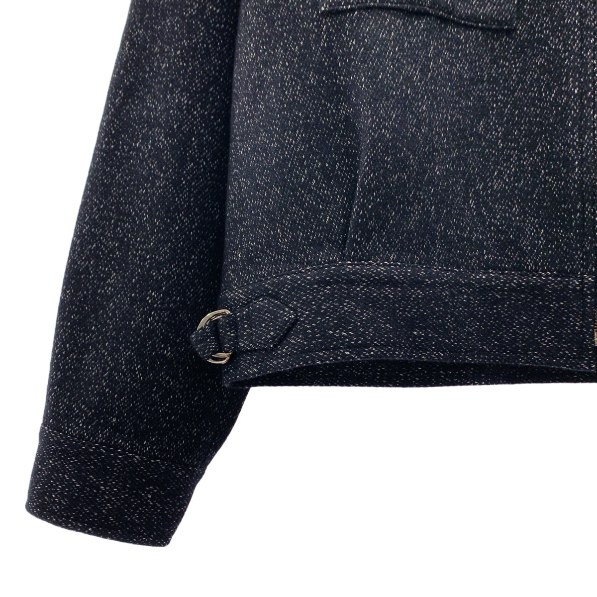 URU / ウル ZIP UP BLOUSON ウール シルク混 ジップアップ ブルゾン ジャケット