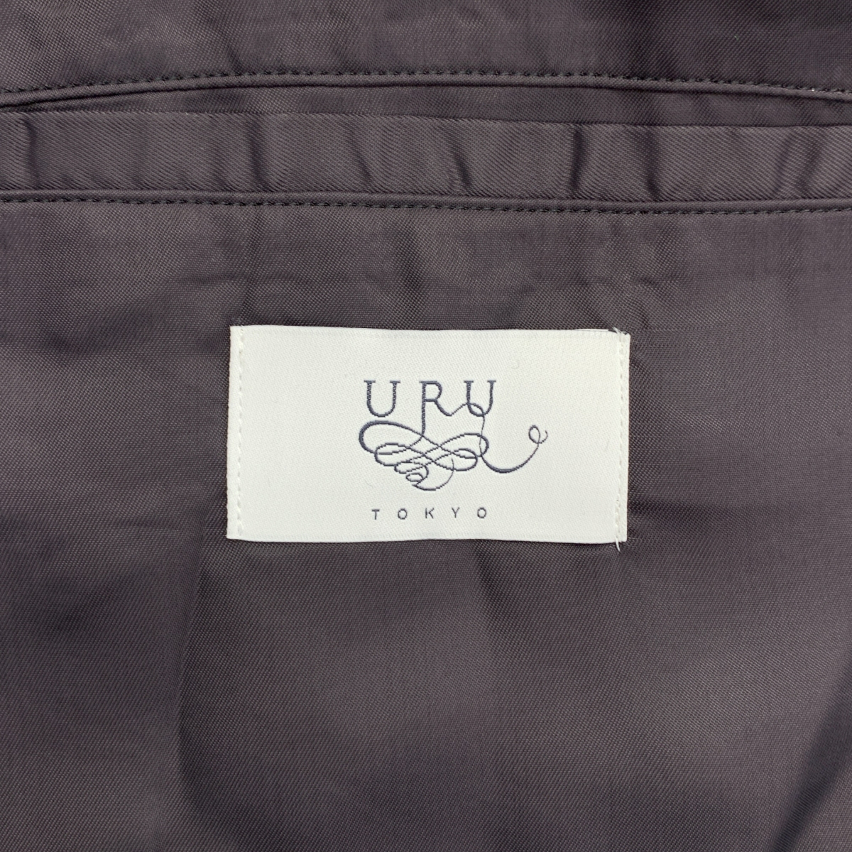 URU / ウル ZIP UP BLOUSON ウール シルク混 ジップアップ ブルゾン ジャケット