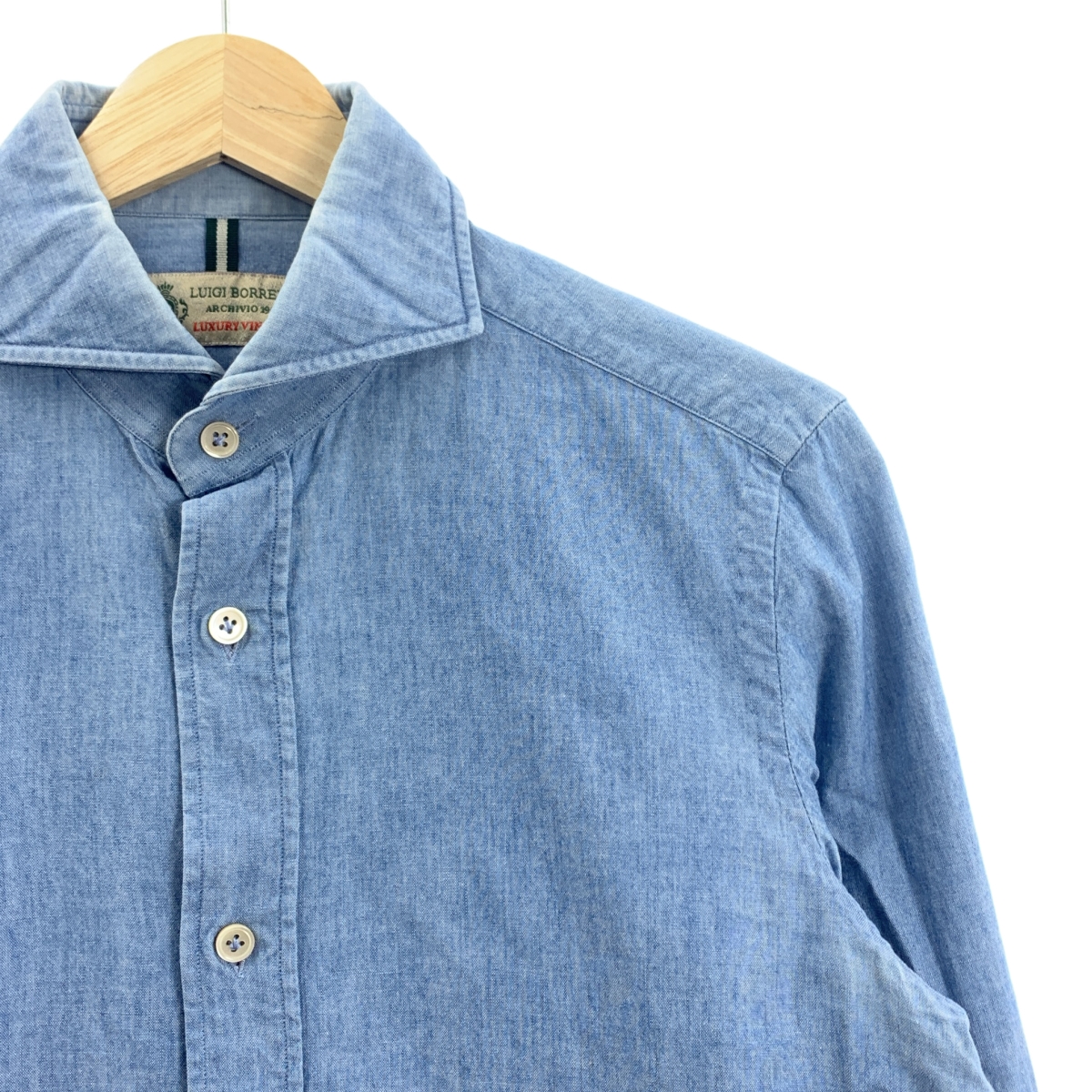 LUIGI BORRELLI / ルイジボレッリ コットン ドレス シャツ