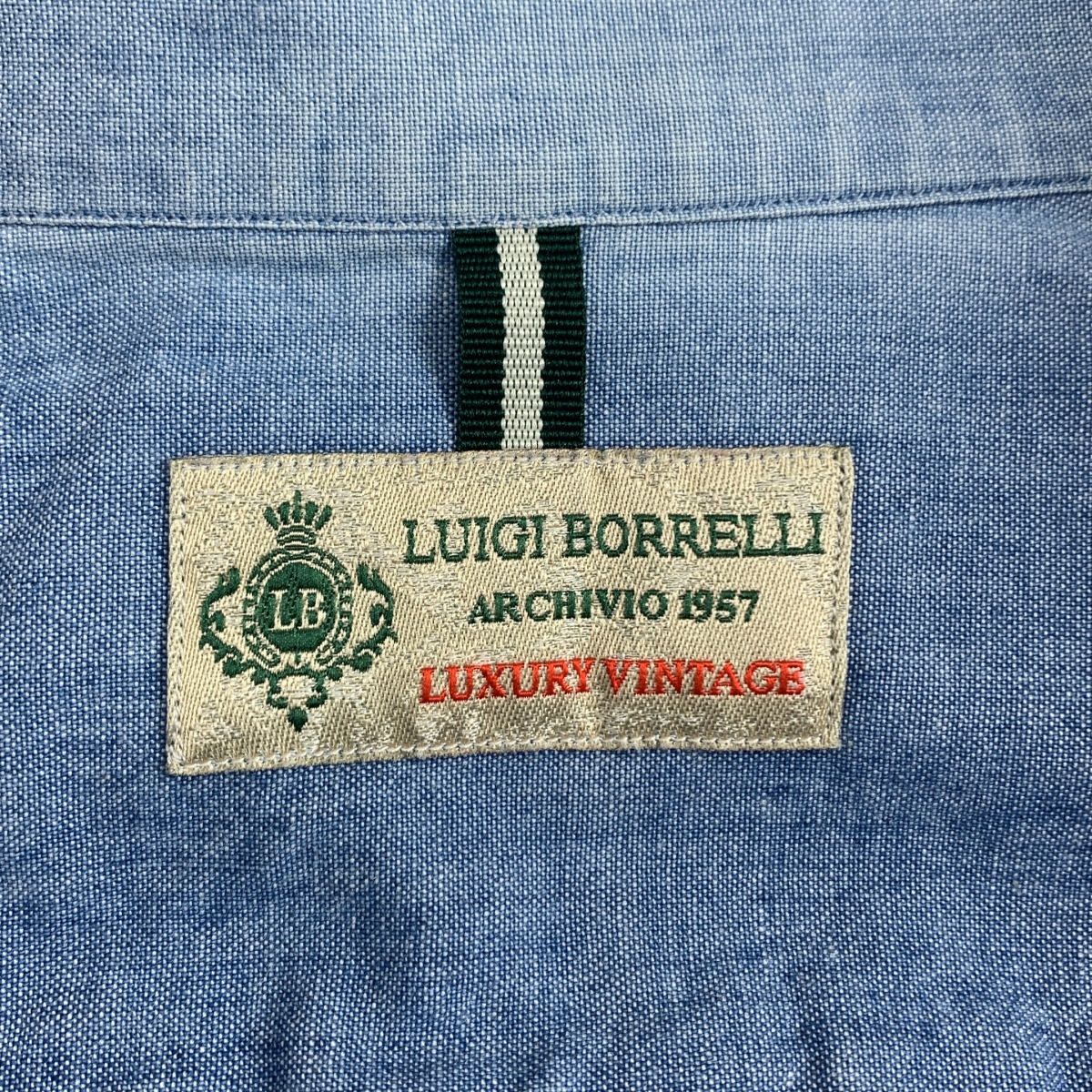 LUIGI BORRELLI / ルイジボレッリ コットン ドレス シャツ