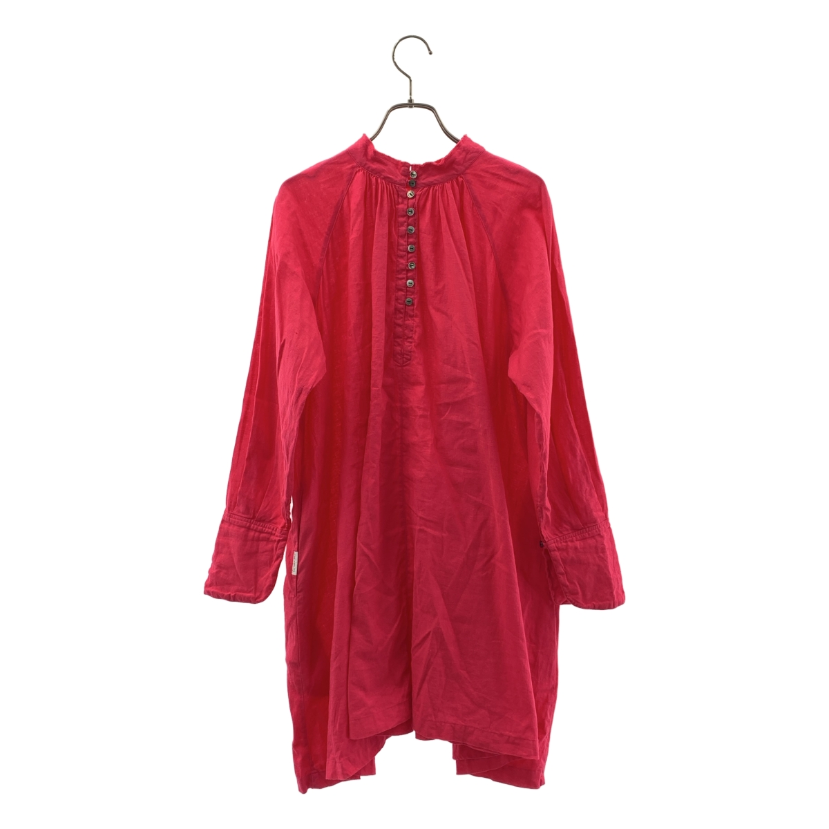 nest robe / ネストローブ LINEN NO COLLAR MIDDLE L/S SHIRT リネン シャツ