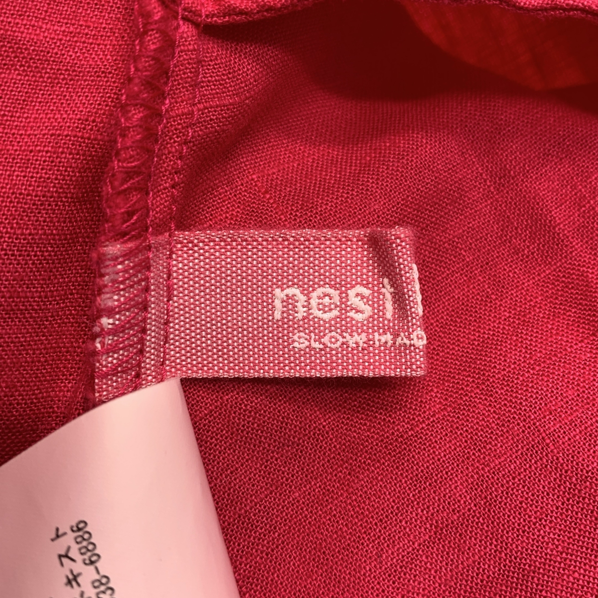 nest robe / ネストローブ LINEN NO COLLAR MIDDLE L/S SHIRT リネン シャツ