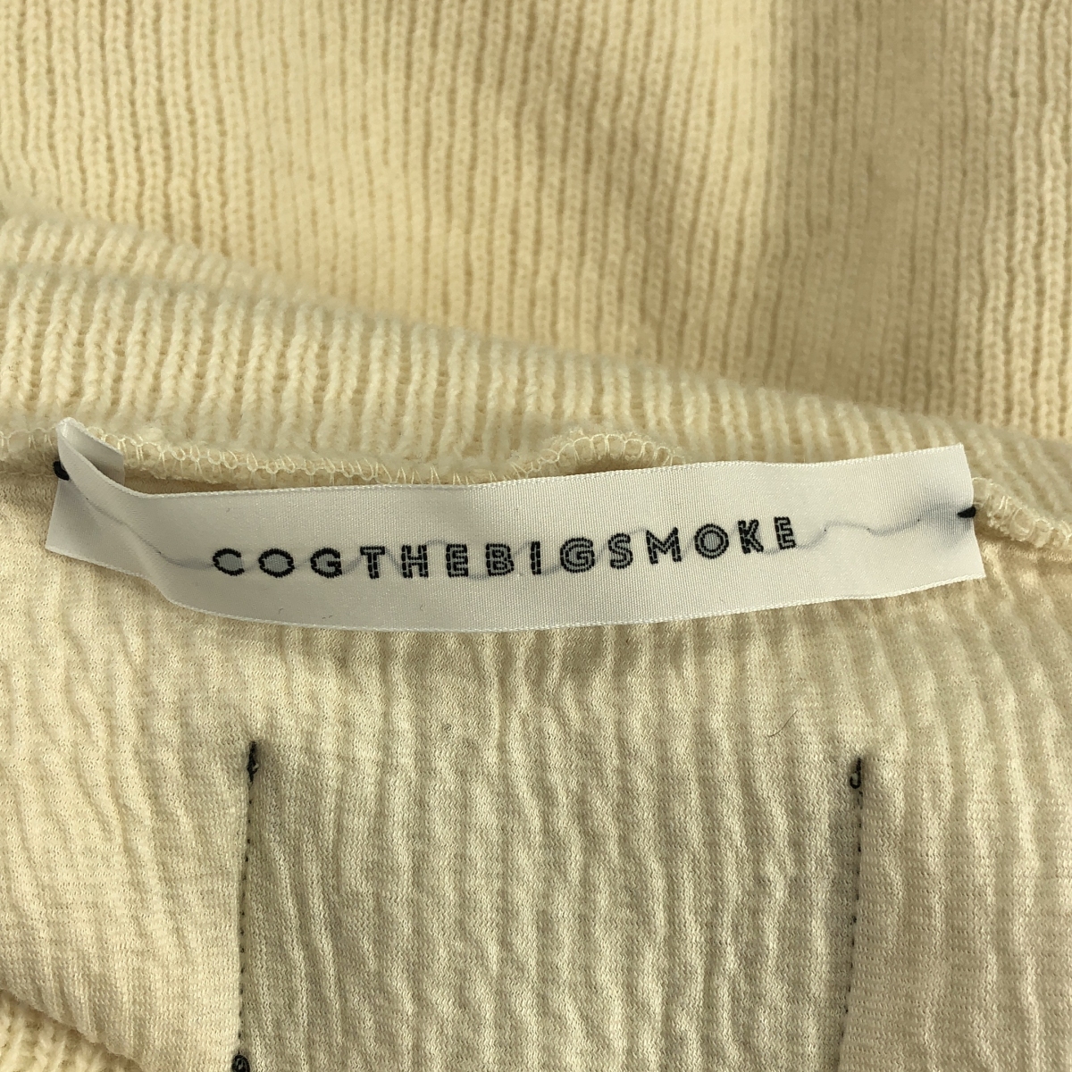 COGTHEBIGSMOKE / コグザビッグスモーク CAPRI ROLL NECK TOP ワイドネック リブ ニット