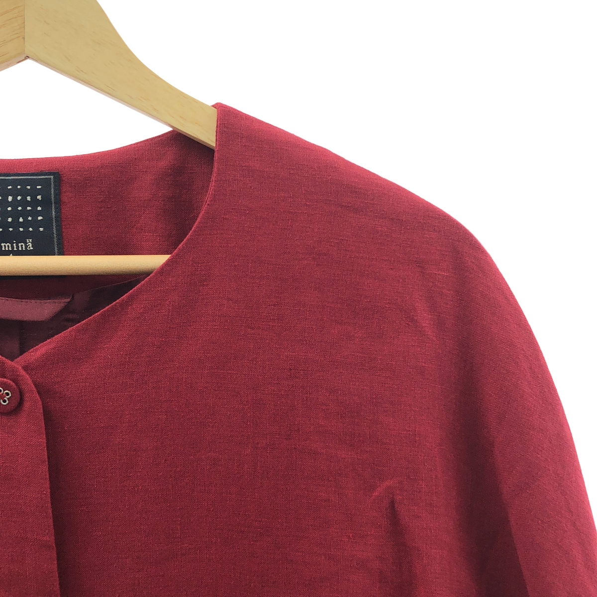 mina perhonen / ミナペルホネン skyful / パンチング レース ノーカーラー コート / 総裏地