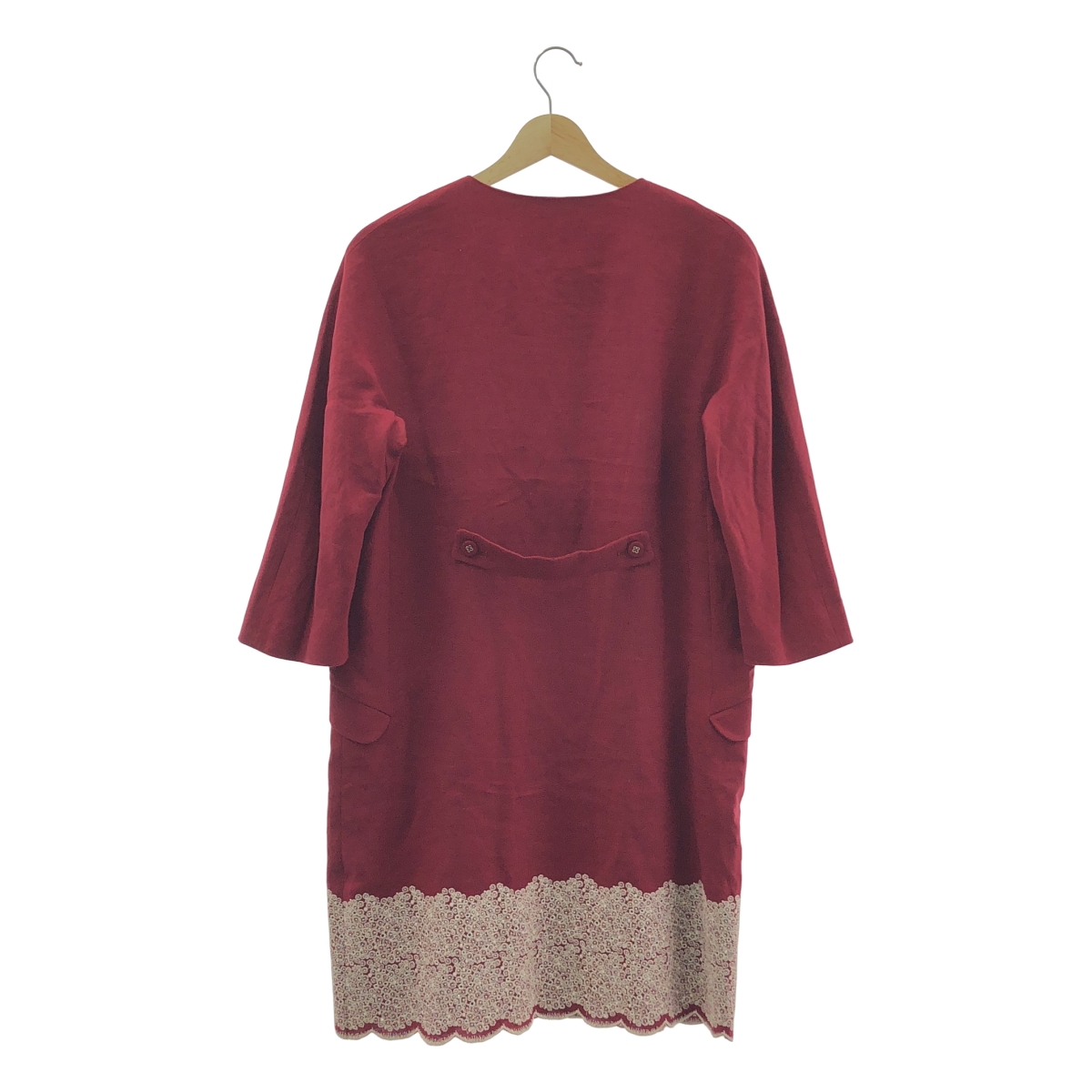 mina perhonen / ミナペルホネン skyful / パンチング レース ノーカーラー コート / 総裏地