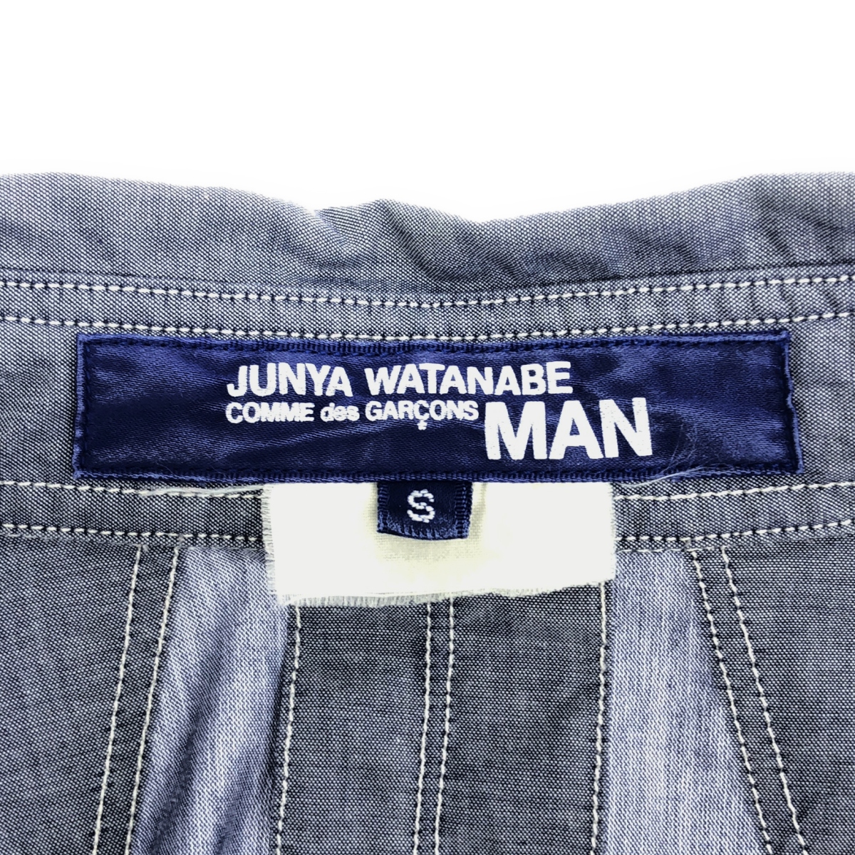 JUNYA WATANABE COMME des GARCONS MAN / ジュンヤワタナベコムデギャルソンマン 異素材切替 コットン ボタンダウンシャツ