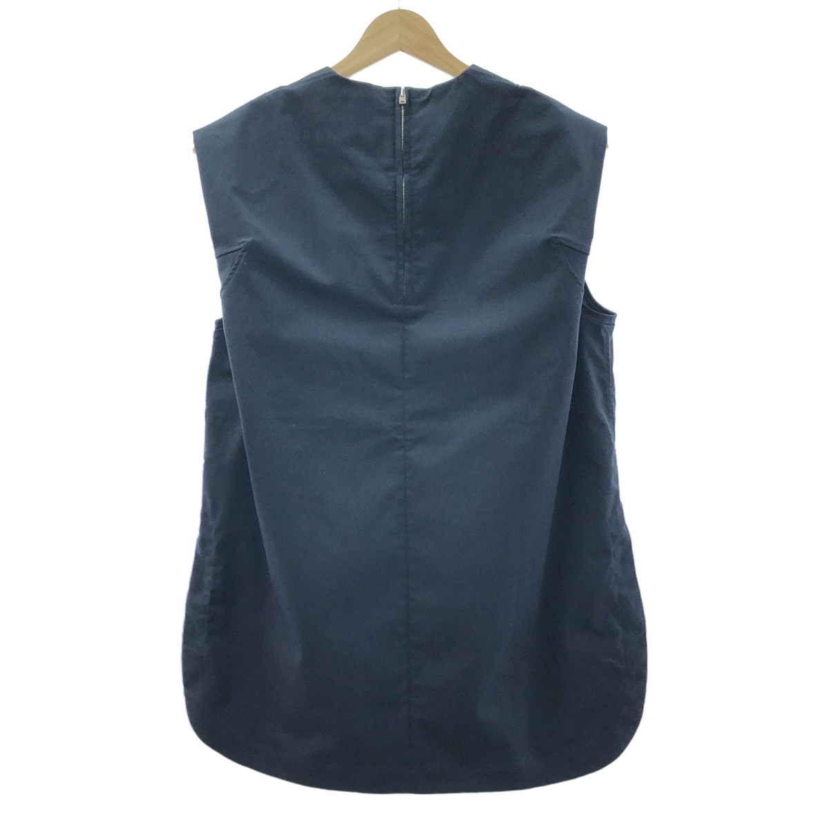 HYKE / ハイク ASLAN TWILL SLEEVELESS TOP / バックジップ スリット スリーブレストップ ブラウス