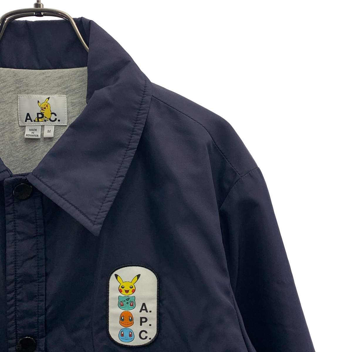 A.P.C. / アーペーセー × ポケモン ワッペン ドローストリング コーチジャケット / 総裏地