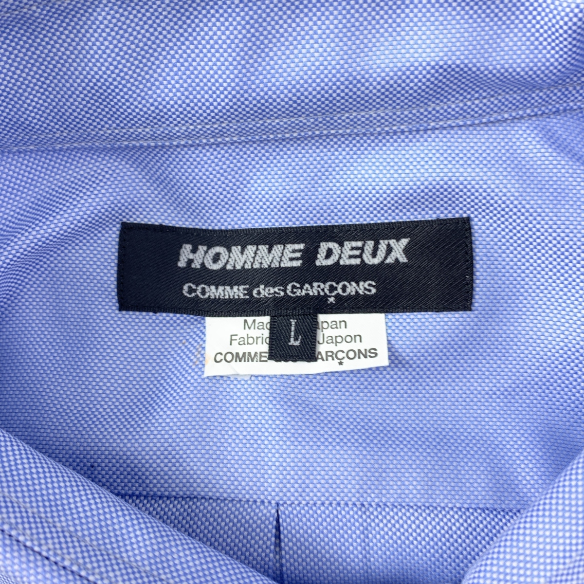 COMME des GARCONS HOMME DEUX / コムデギャルソンオムドゥ コットン ドレスシャツ