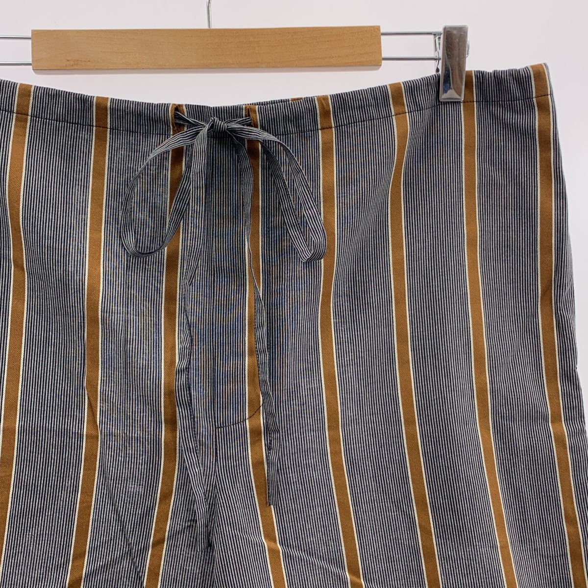 Cristaseya / クリスタセヤ Maxi Large Pants マキシラージパンツ ストライプ コットン