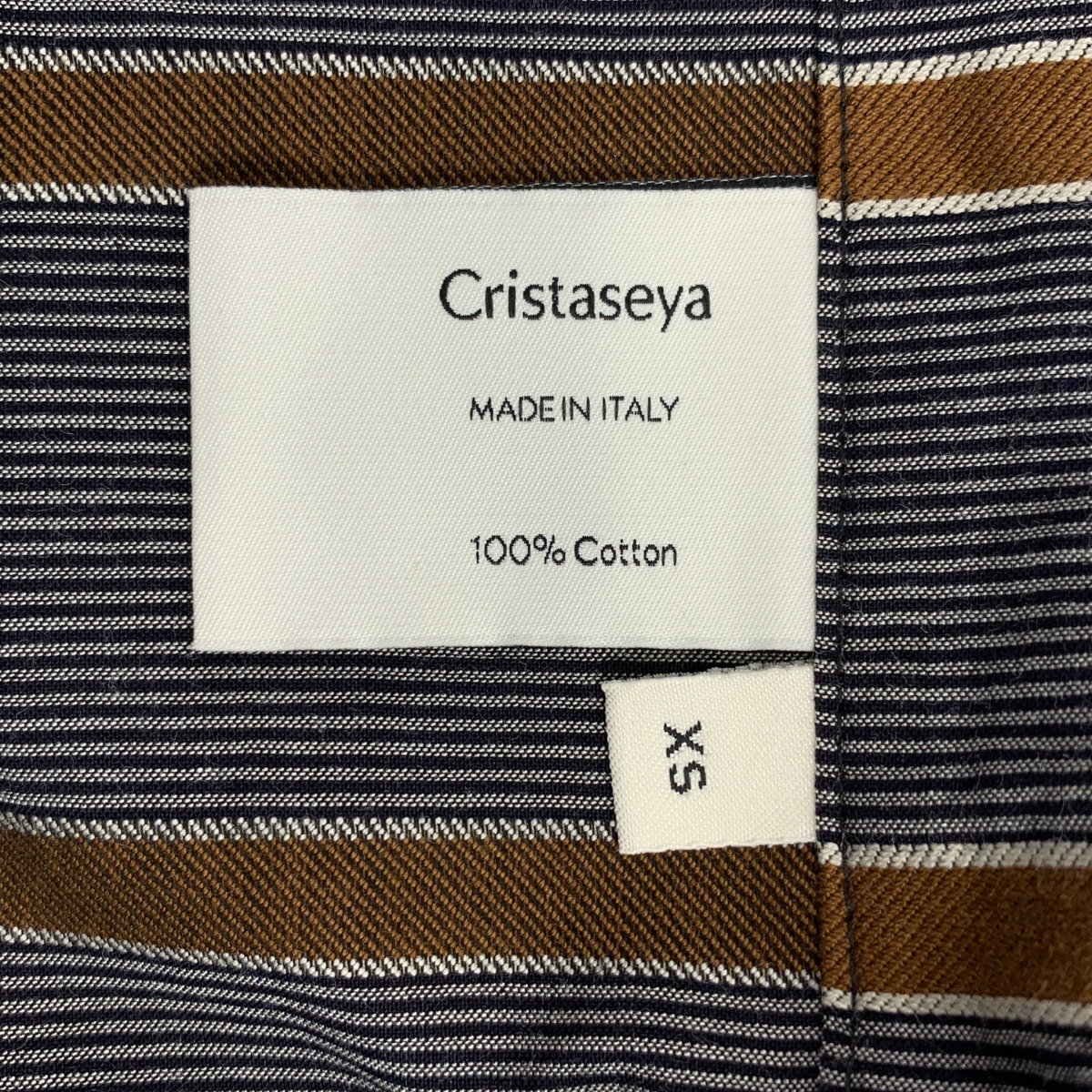 Cristaseya / クリスタセヤ Maxi Large Pants マキシラージパンツ ストライプ コットン