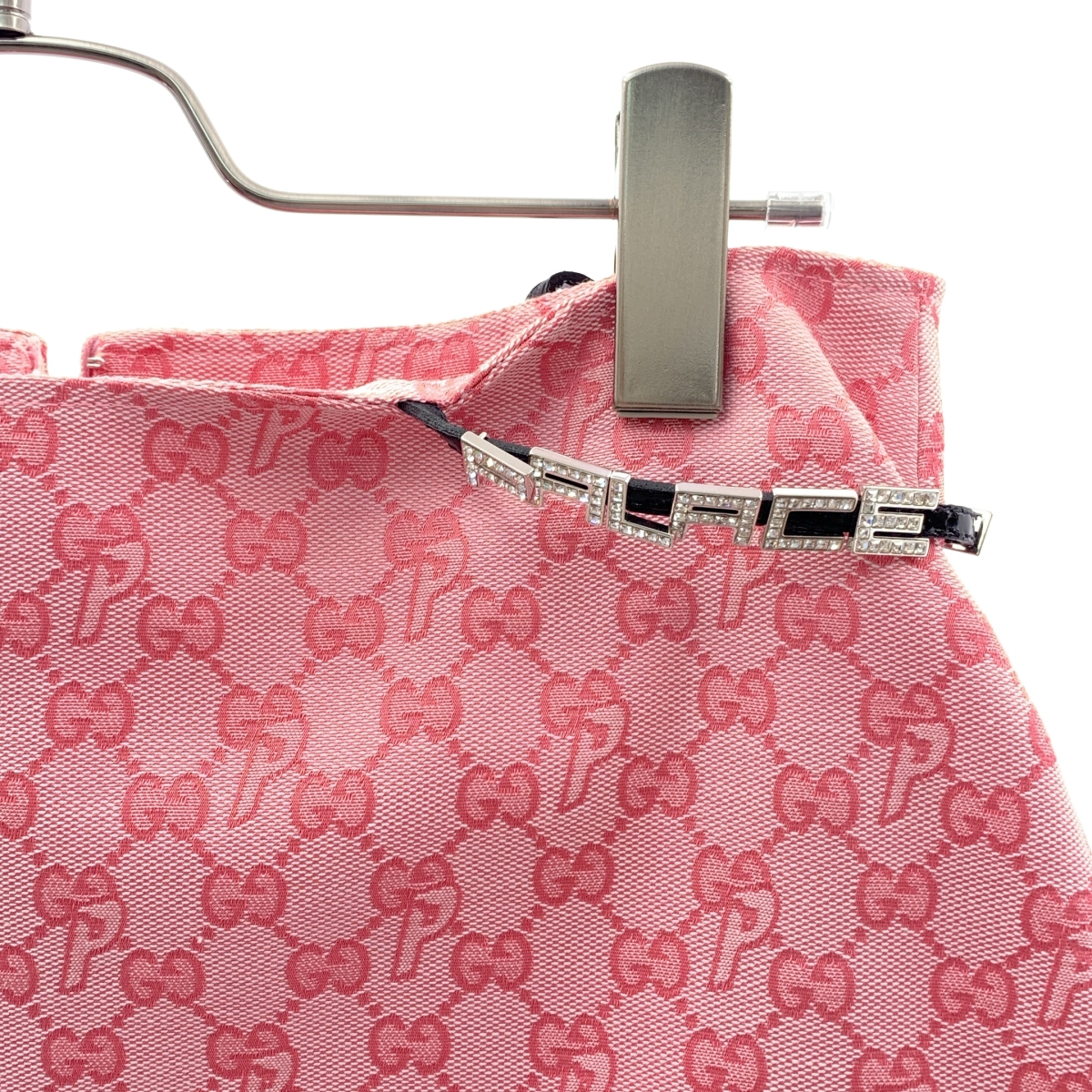 GUCCI / グッチ ×PALACE / Lace And Crystal Mini Skirt GGキャンバス スカート