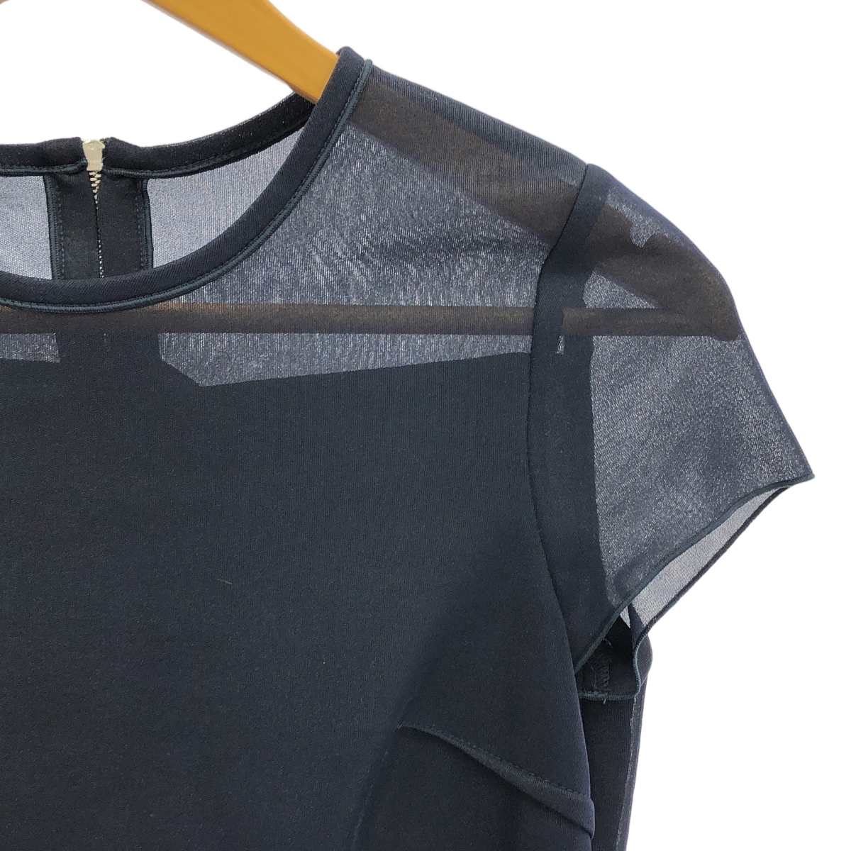 その他 シアー バックジップ ドレス ワンピース / 裏地付き