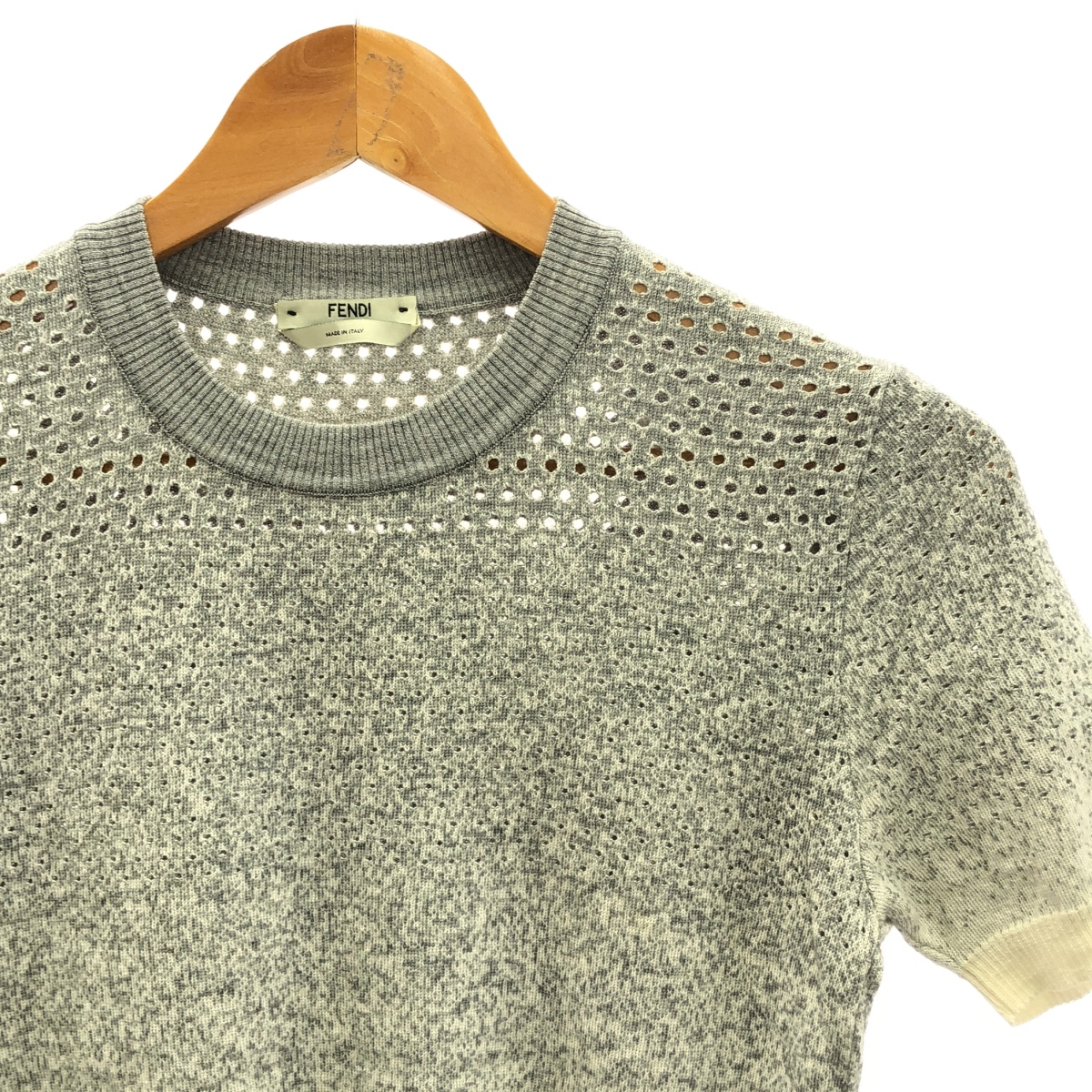 FENDI / フェンディ ロゴ ショートスリーブニット