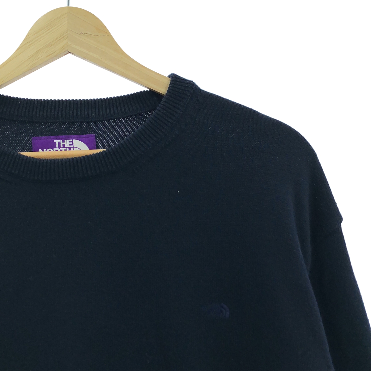 THE NORTH FACE PURPLE LABEL / ザノースフェイスパープルレーベル Pack Field Sweater / NT6801N エルボーパッチ ニット セーター