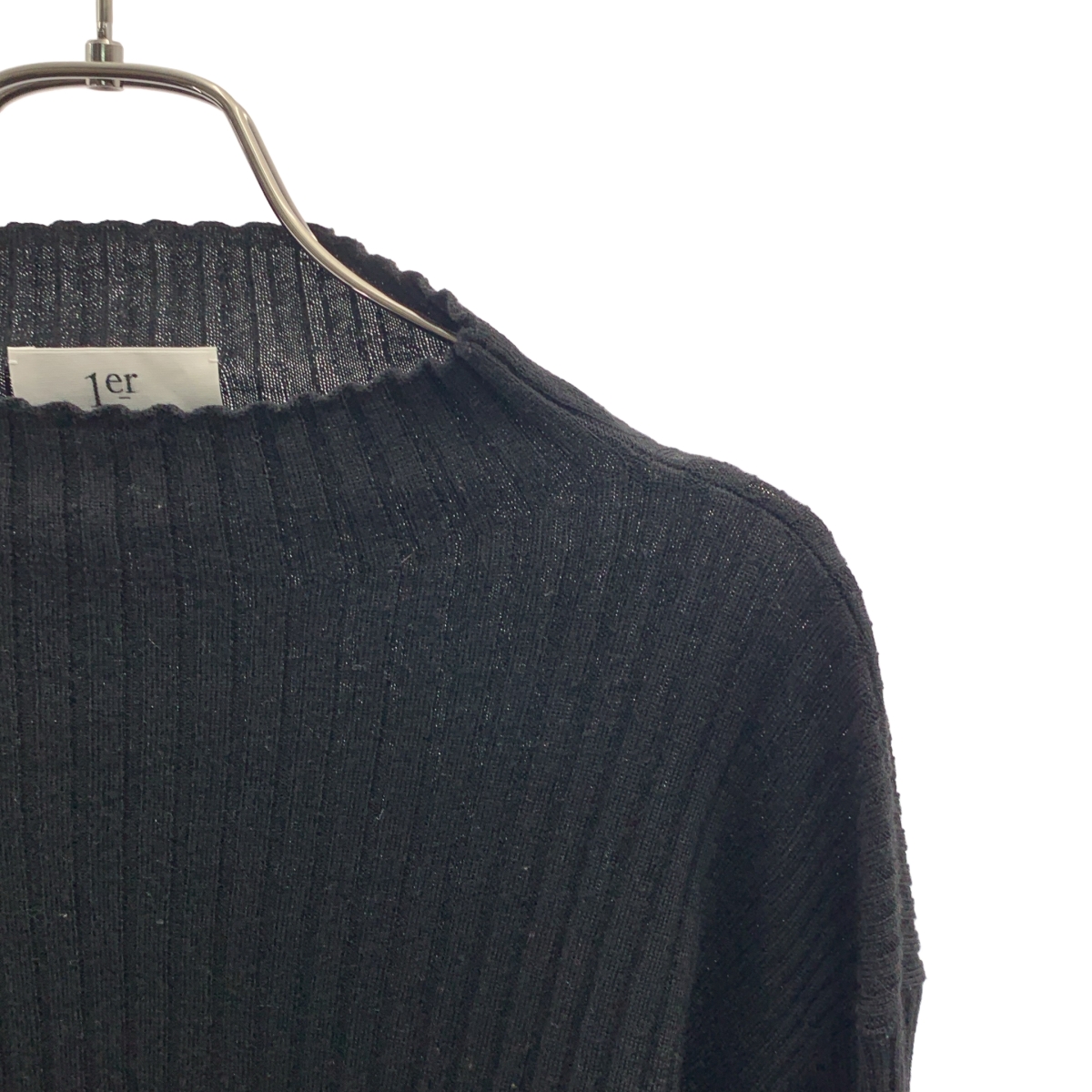 1er Arrondissement / プルミエアロンディスモン ウール リブ タートルネック ニット